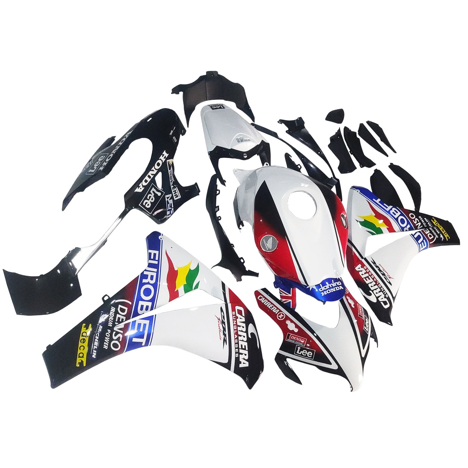 Carenados Amotopart 2008-2011 Honda CBR 1000 RR Multicolor Eurobet Genérico