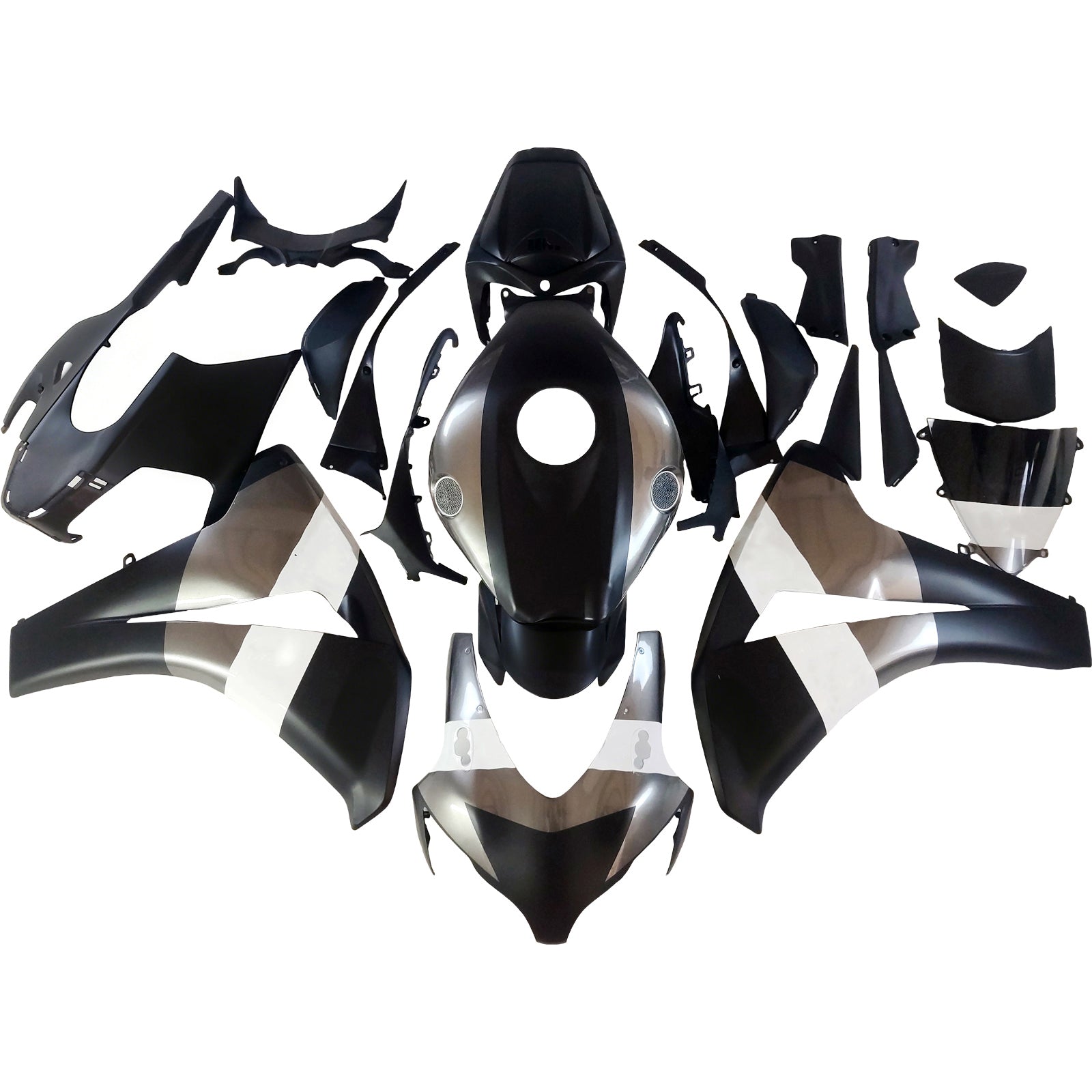 Amotopart stroomlijnkappen 2008-2011 Honda CBR 1000 RR zwart zilver Repsol generiek