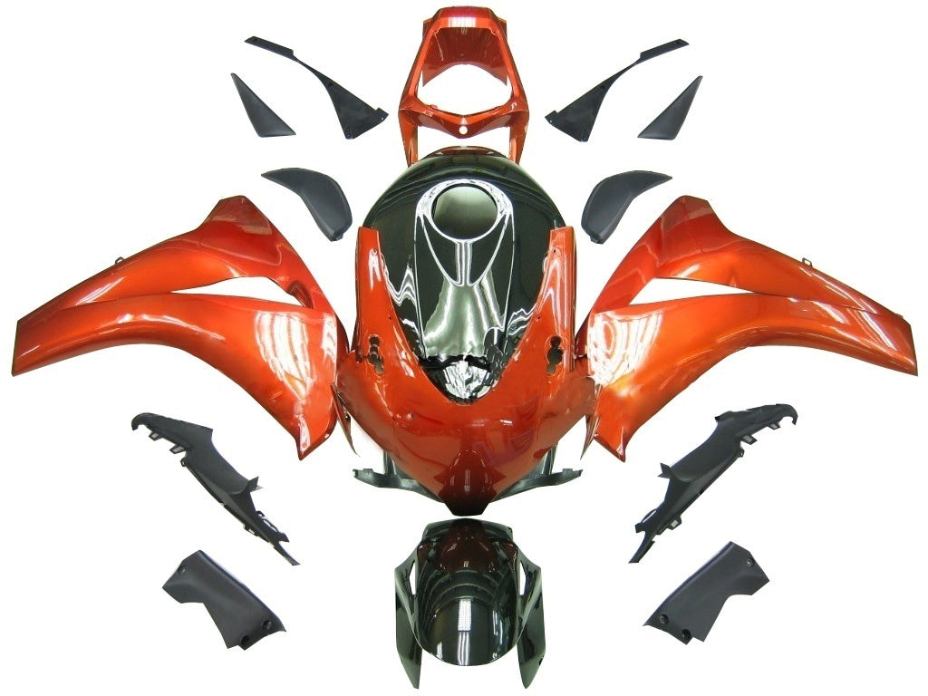 Amotopart Carénages 2008-2011 Honda CBR 1000 RR Orange Métallique & Noir Honda Generic