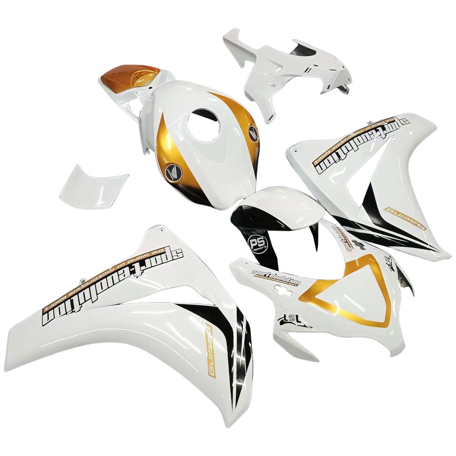 Amotopart Fairing 2008-2011 Honda CBR 1000 RR Blanc et ali Sport-Evo generic
