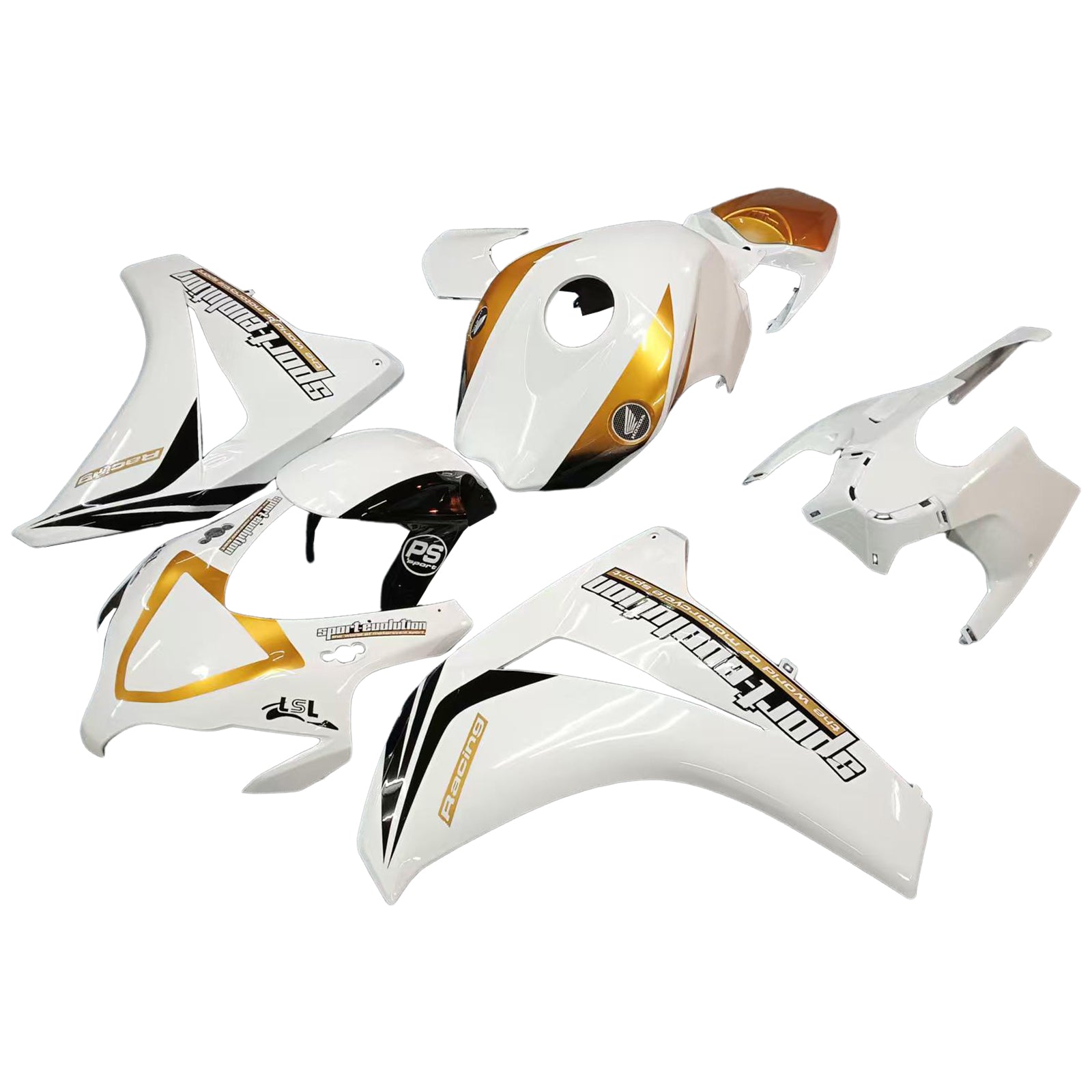 Amotopart Fairing 2008-2011 Honda CBR 1000 RR Blanc et ali Sport-Evo generic