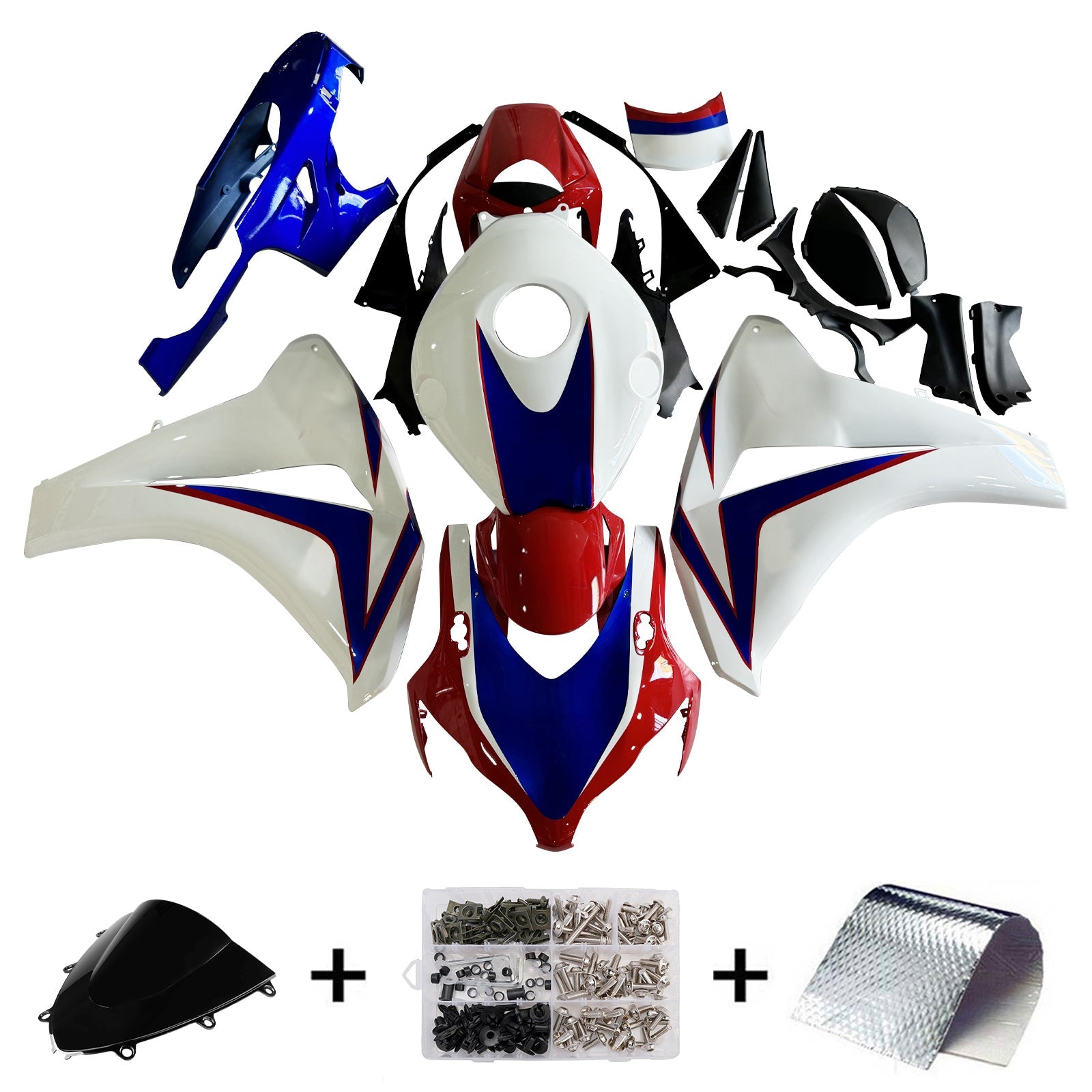 ABS Plastic Kairing Kit voor Honda CBR1000RR 2008-2011