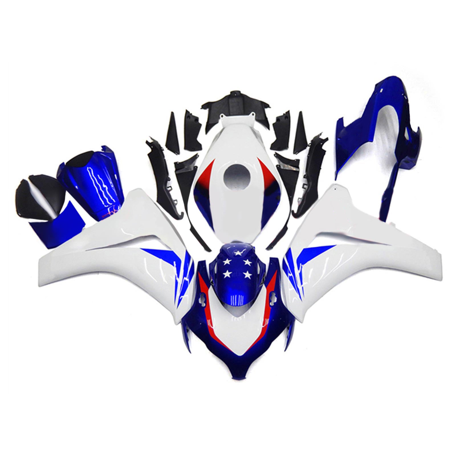 Amotopart Honda CBR1000RR 2008-2011 Zestaw owiewek z tworzywa ABS do karoserii