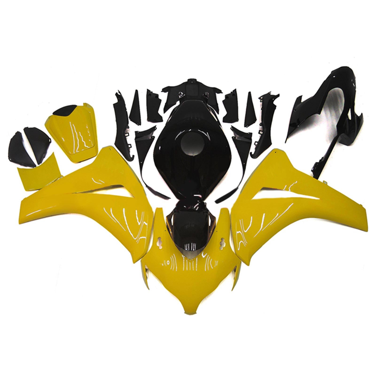 Amotopart Honda CBR1000RR 2008-2011 Kit Carénage Carrosserie Plastique ABS