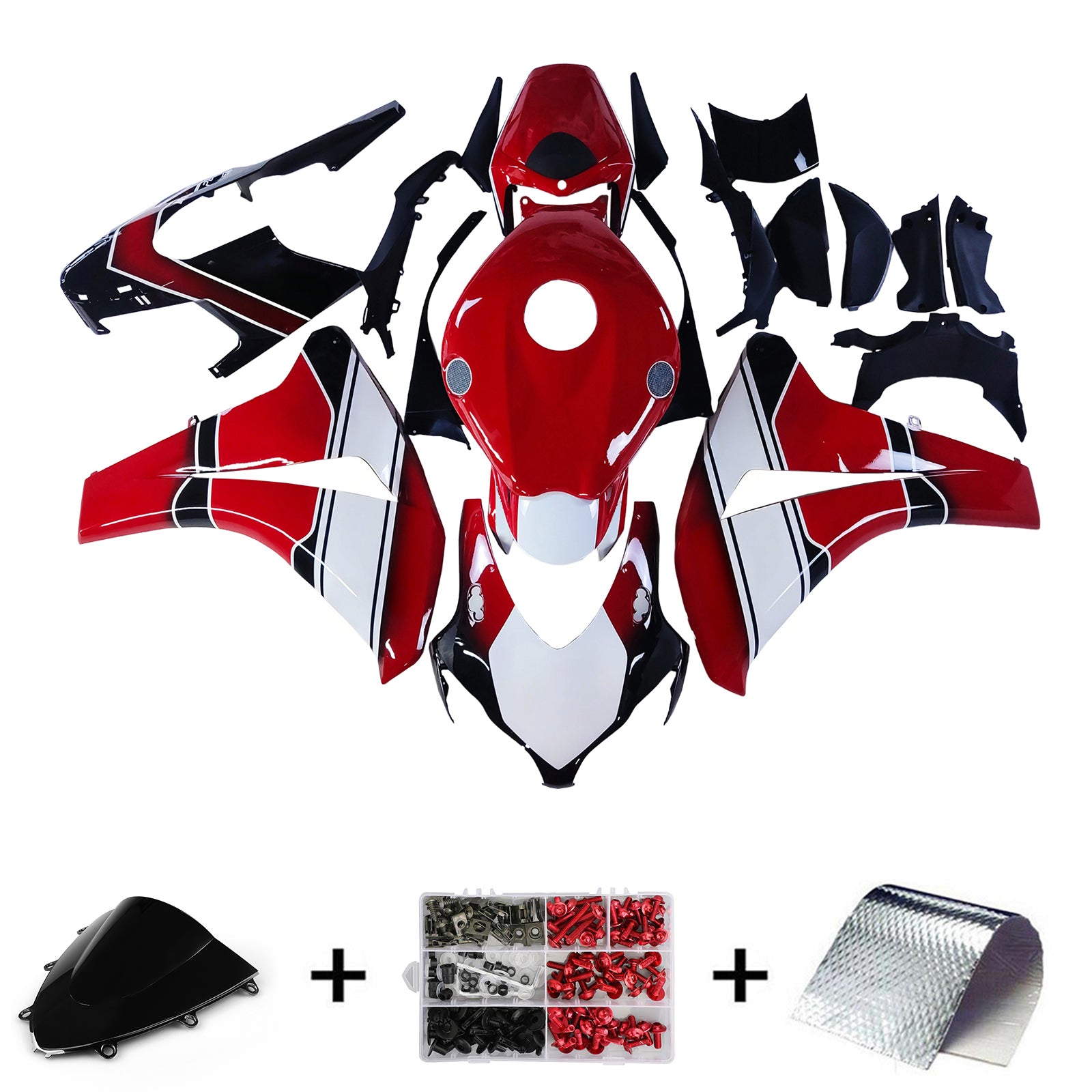 Amotopart Honda CBR1000RR 2008-2011 Kit Carrosserie plastični abs