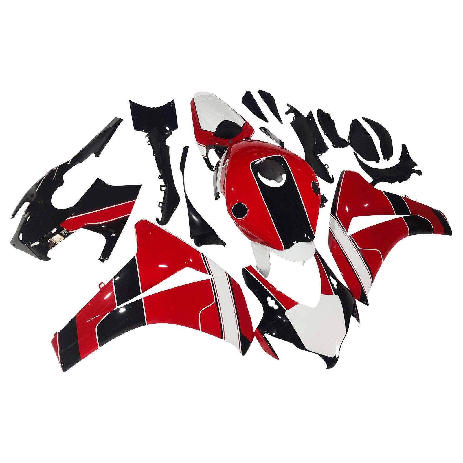 Amotopart Honda CBR1000RR 2008-2011 Kit Carénage Carrosserie Plastique ABS