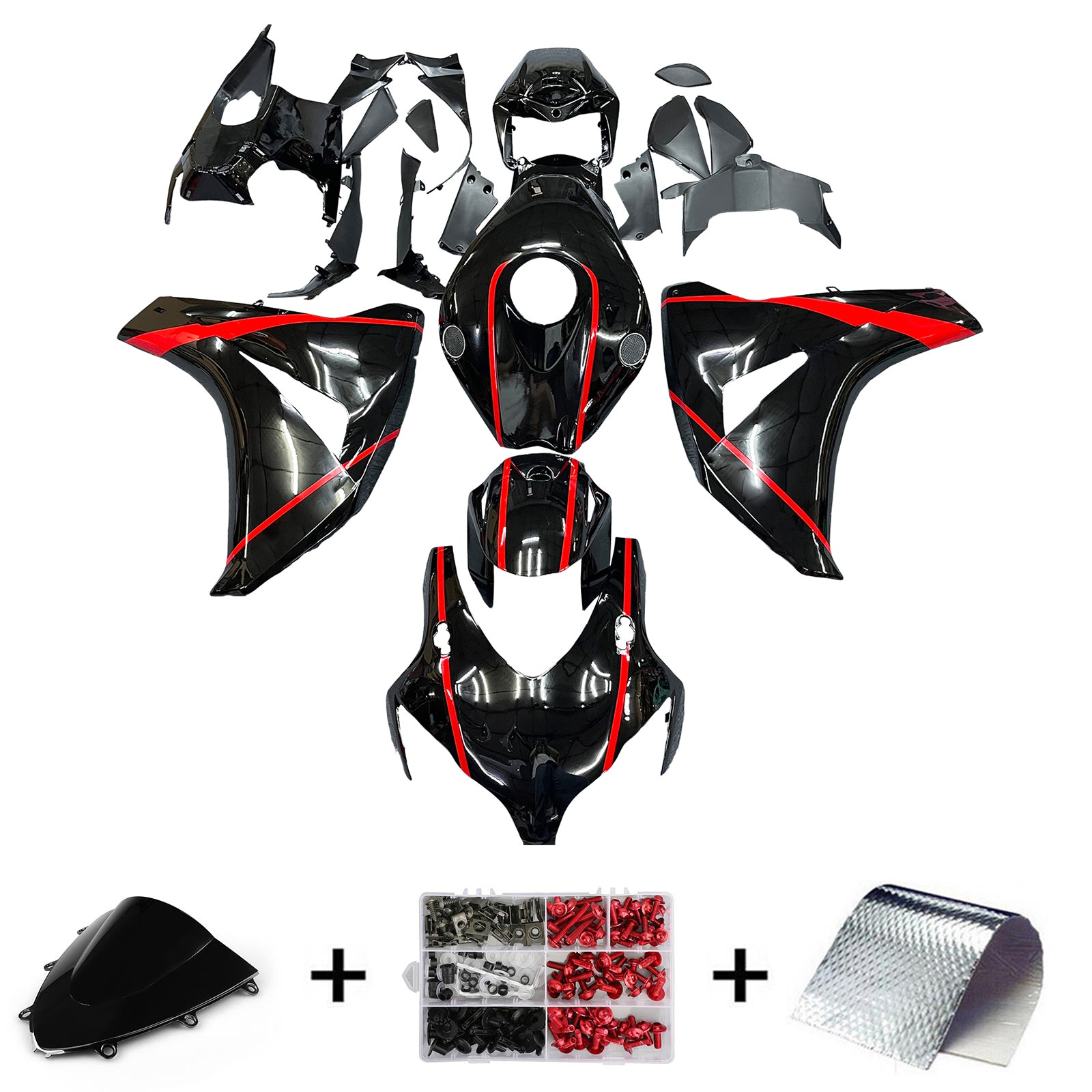 Amotopart Honda CBR1000RR 2008-2011 ABS kunststof carrosseriekuipset