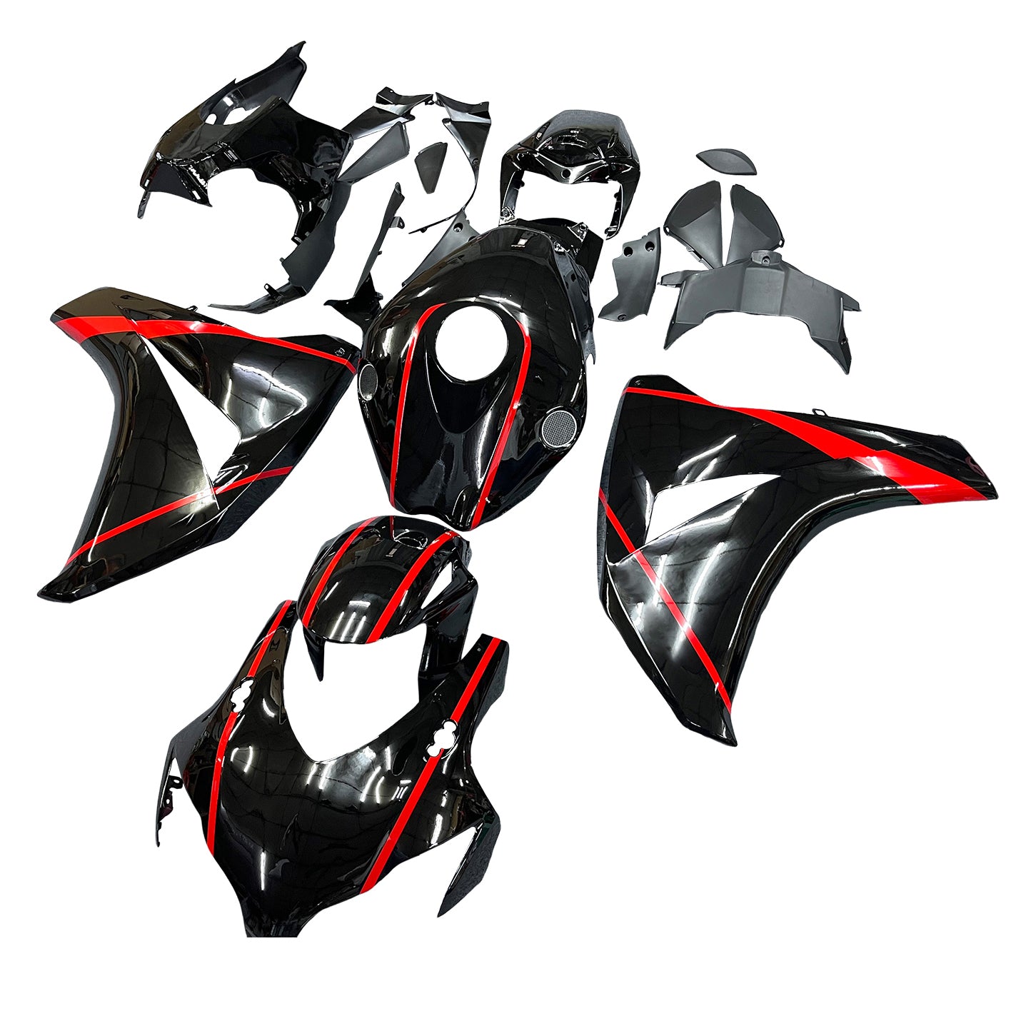 Amotopart Honda CBR1000RR 2008-2011 Kit Carénage Carrosserie Plastique ABS