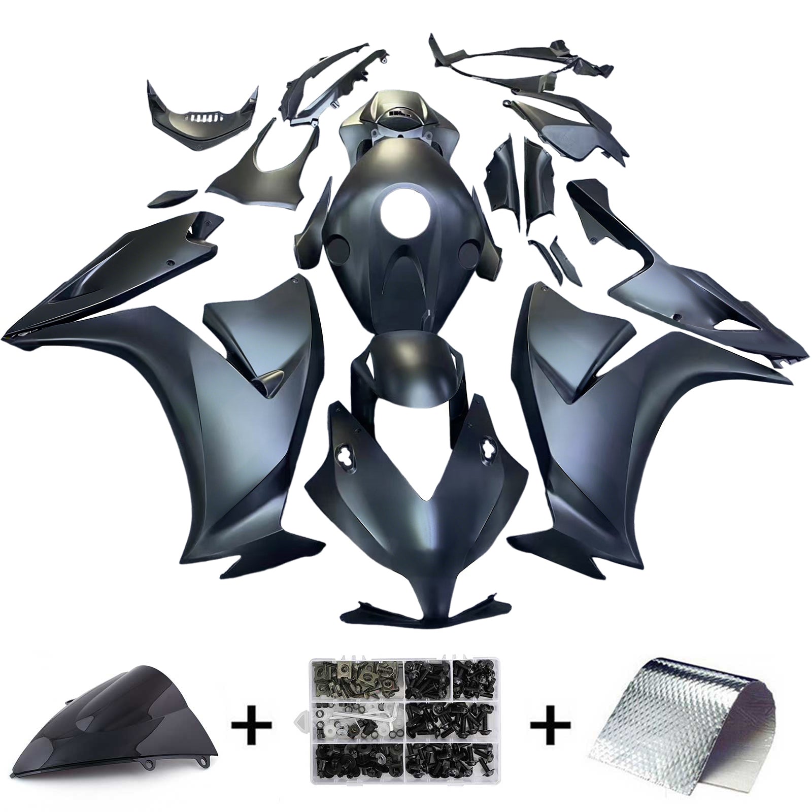 Amotopart Honda CBR1000RR 2012-2016 Kit Carénage Carrosserie Plastique ABS