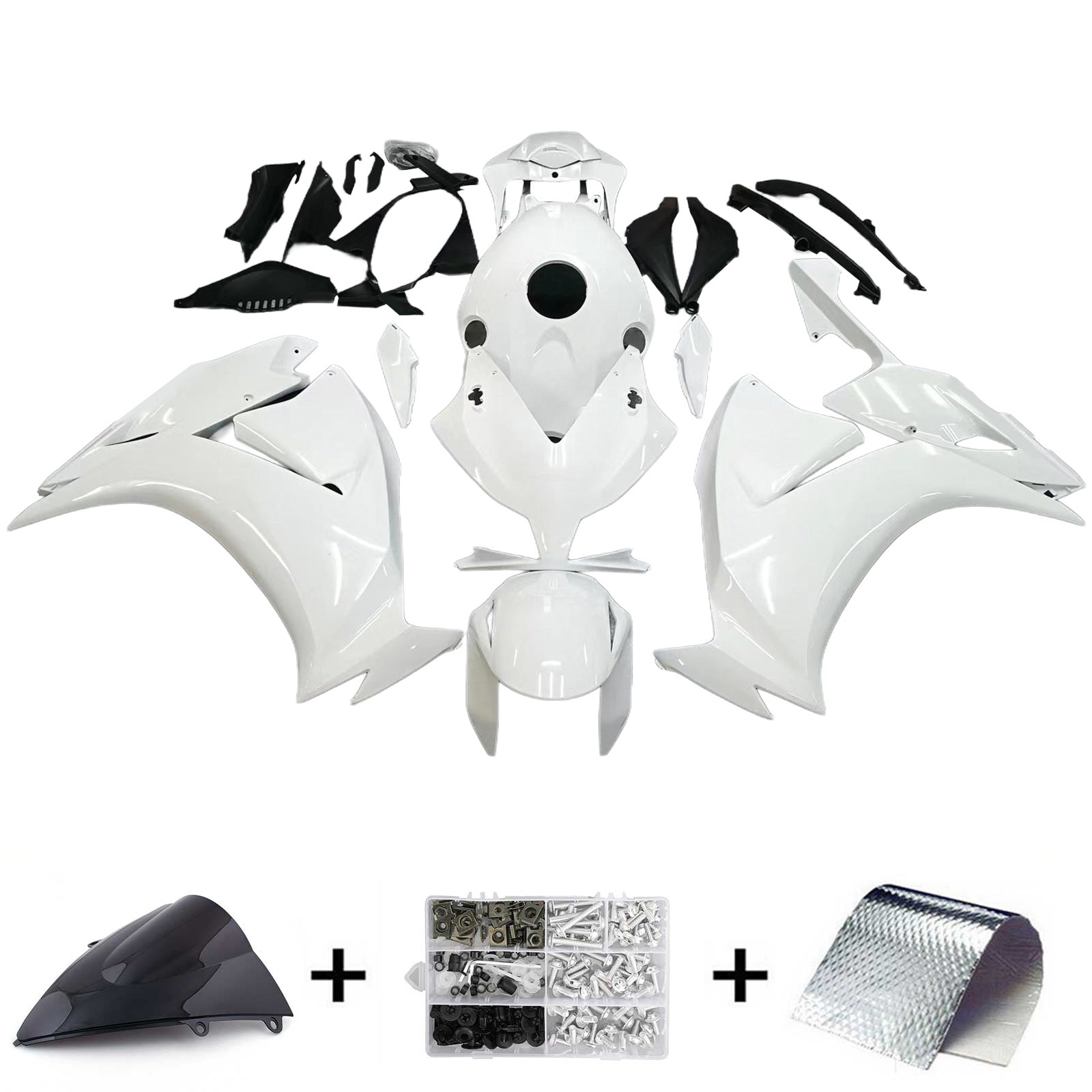 Amotopart Honda CBR1000RR 2012-2016 Kit Carénage Carrosserie Plastique ABS