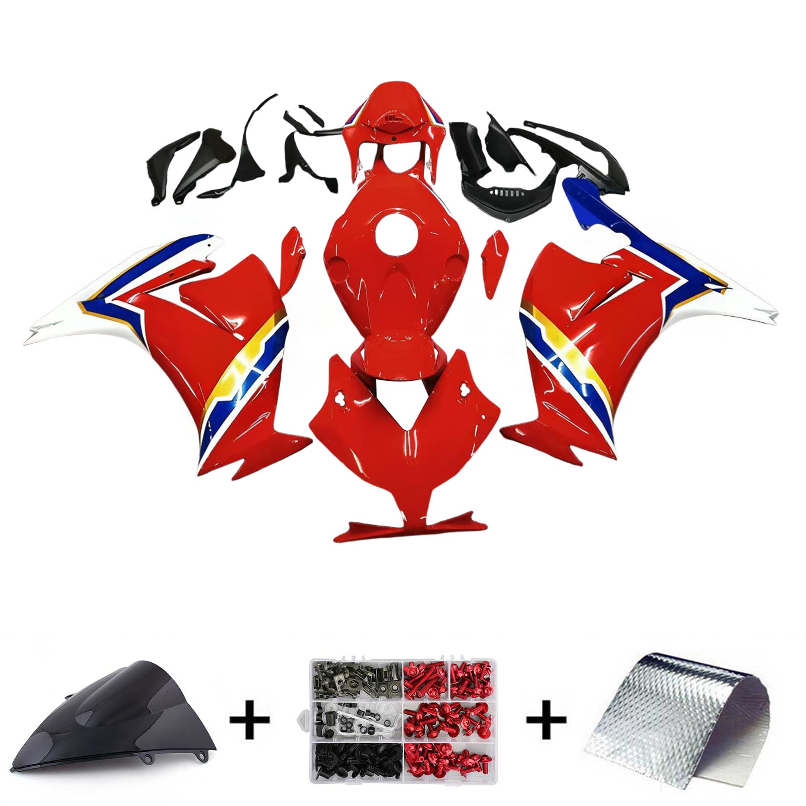 Amotopart Honda CBR1000RR 2012-2016 Kit Carrosserie plastični abs