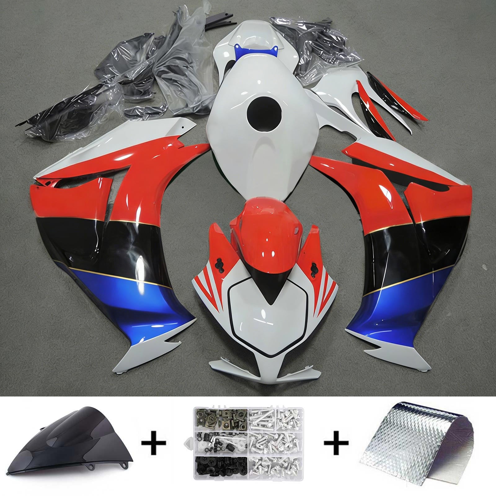 Amotopart Honda CBR1000RR 2012-2016 Kit carenatura carrozzeria in plastica ABS