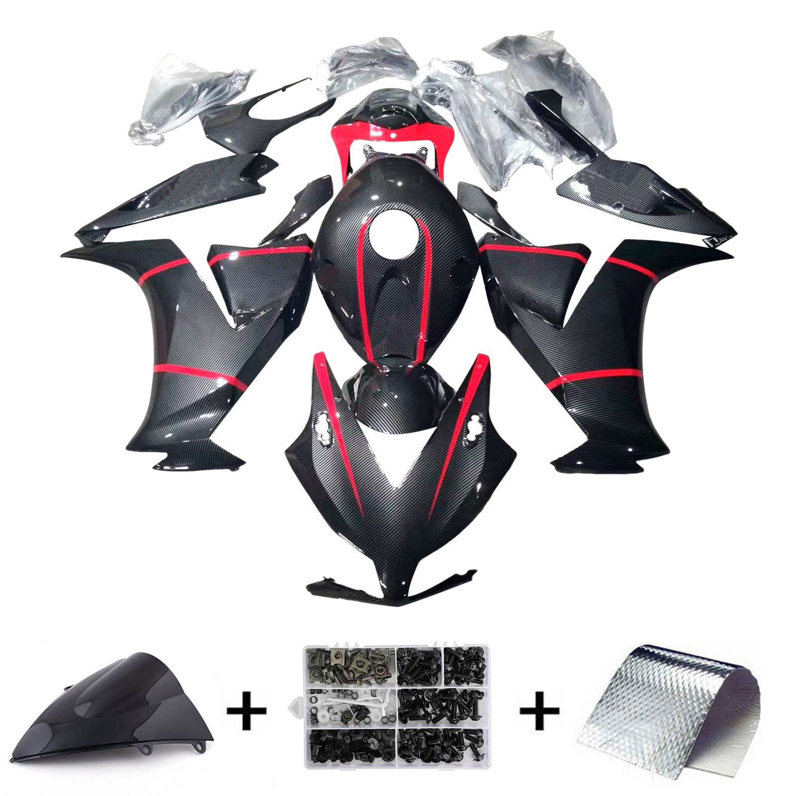 Amotopart Honda CBR1000RR 2012-2016 Kit Carrosserie Plastic ABS