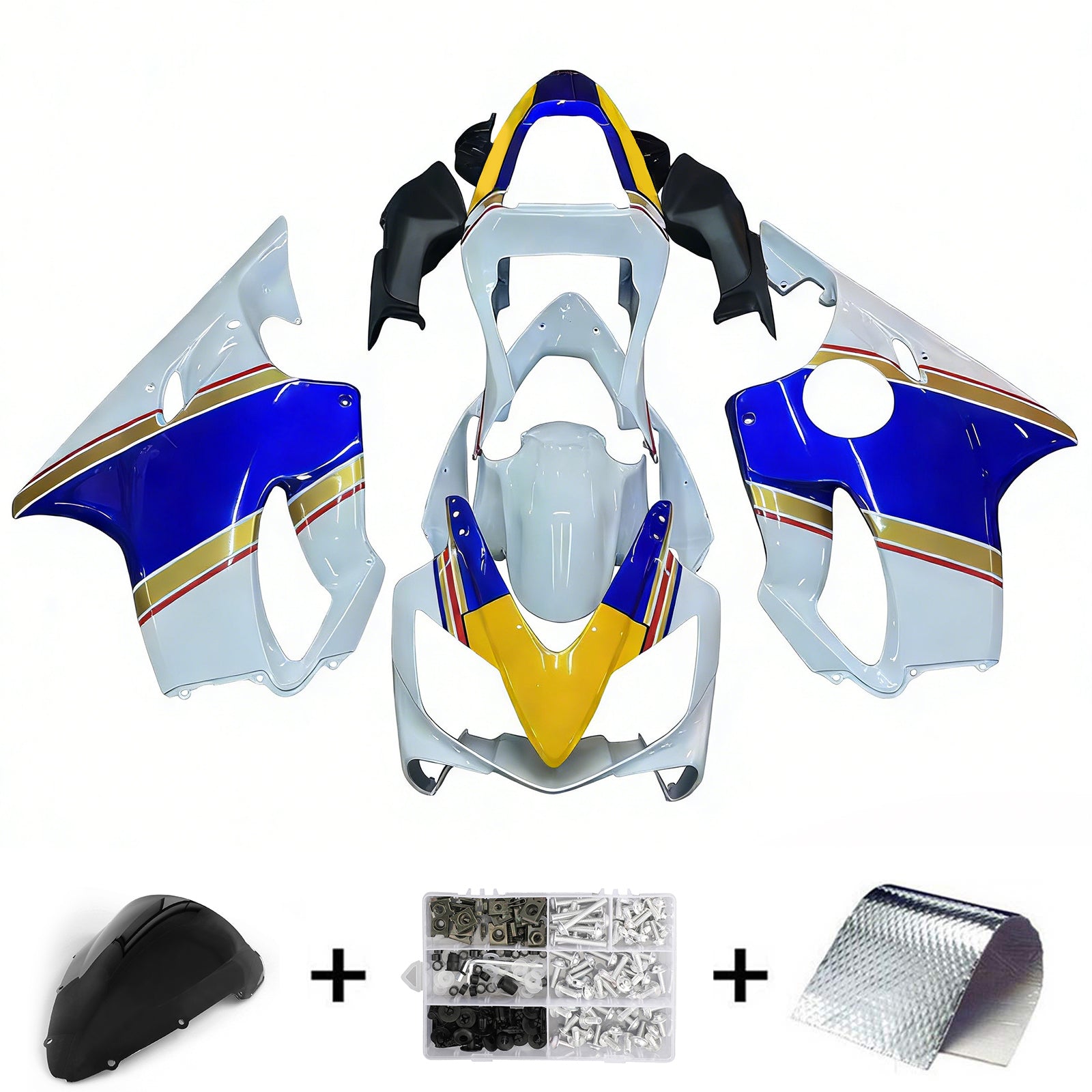 Pokoje Amotopart 2001-2003 Honda CBR 600 F4I White Rothmans Honda Generic
