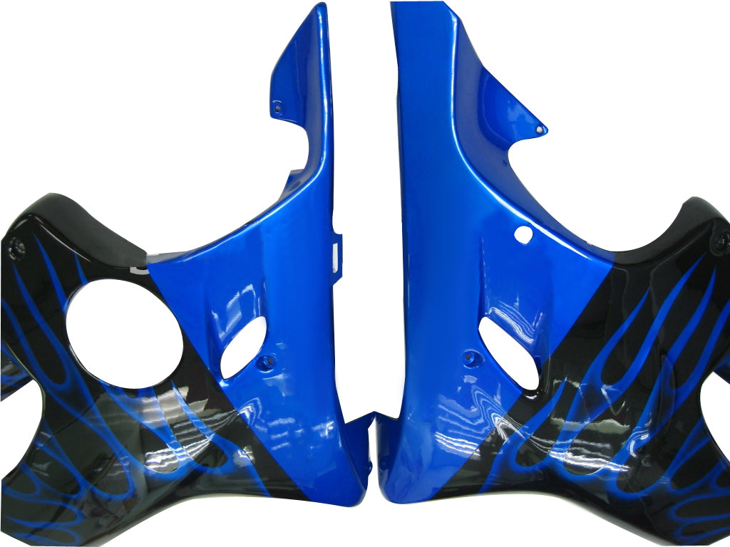 Carénages Amotopart 2001-2003 Honda CBR 600 F4i Black & Blue Flame Generic