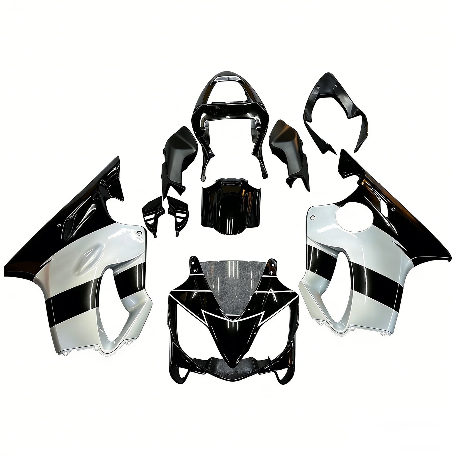 Amotopart Honda CBR600 F4i 2001-2003 Kit carenatura carrozzeria in plastica ABS