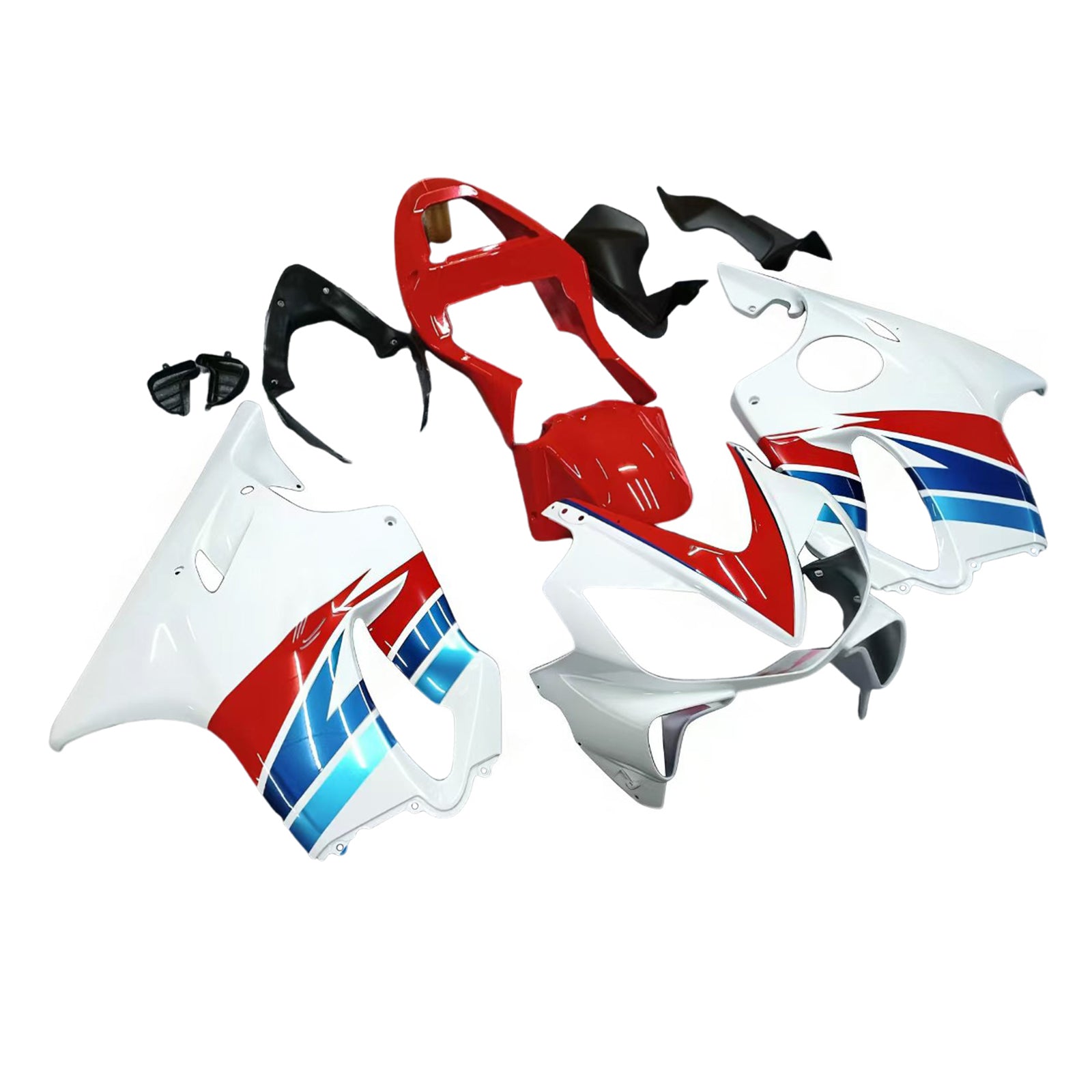 Amotopart Honda CBR600 F4i 2001-2003 Kit Carénage Carrosserie Plastique ABS