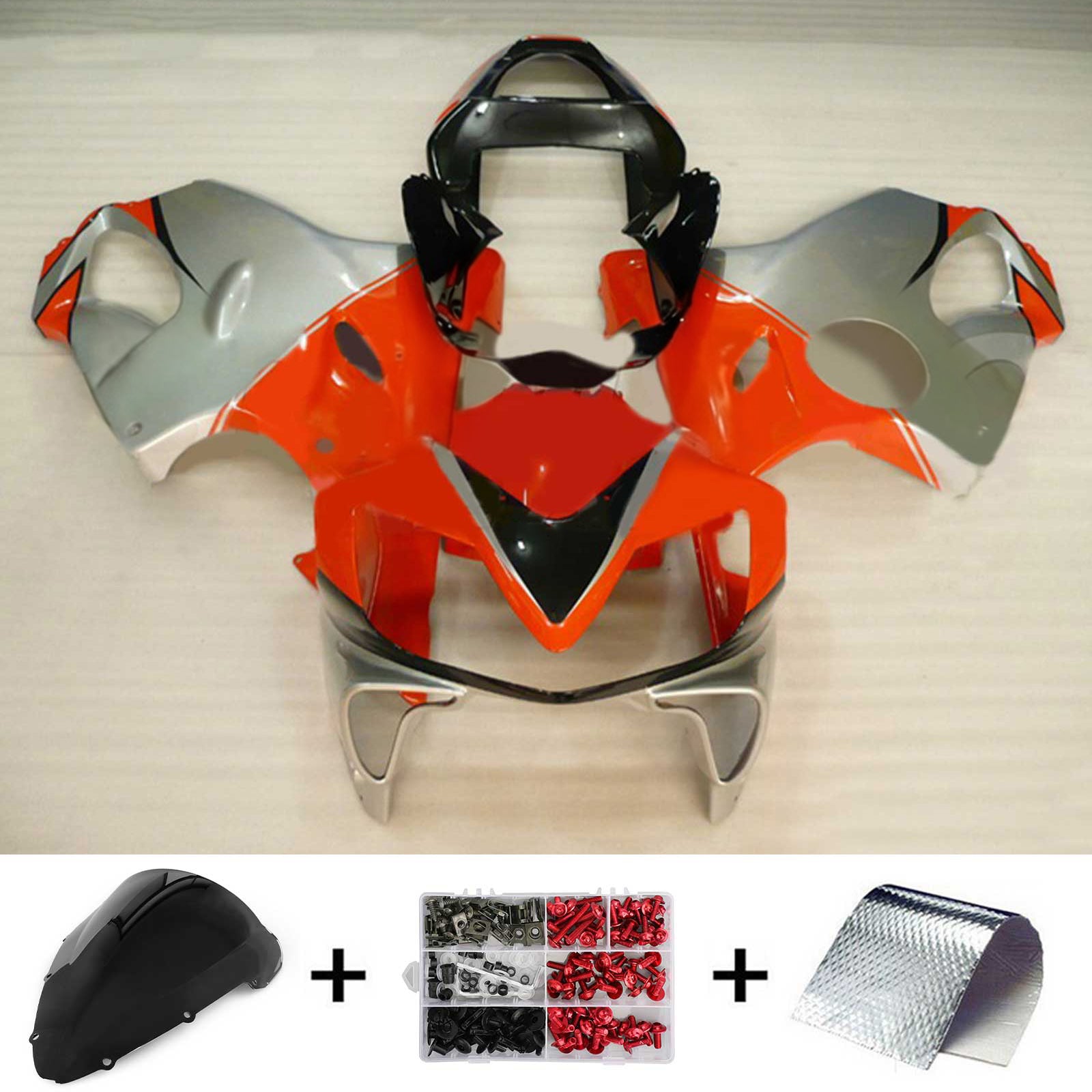 Amotopart Honda CBR600 F4i 2001-2003 Zestaw owiewek plastikowych ABS