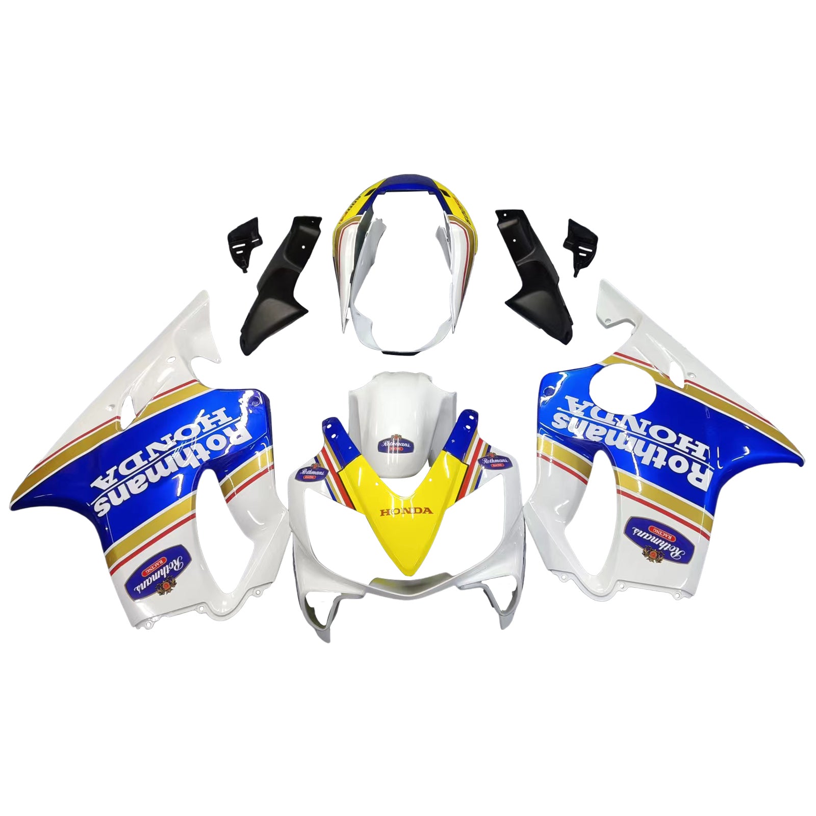 Amotopart Fairings 2004-2007 Honda CBR 600 F4i White Rothmans Honda Generic