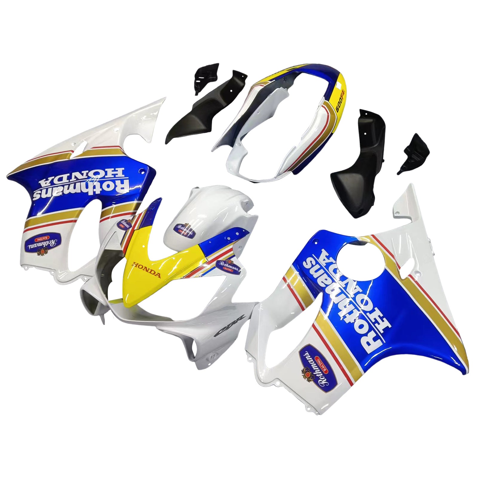 Amotopart Fairings 2004-2007 Honda CBR 600 F4i White Rothmans Honda Generic