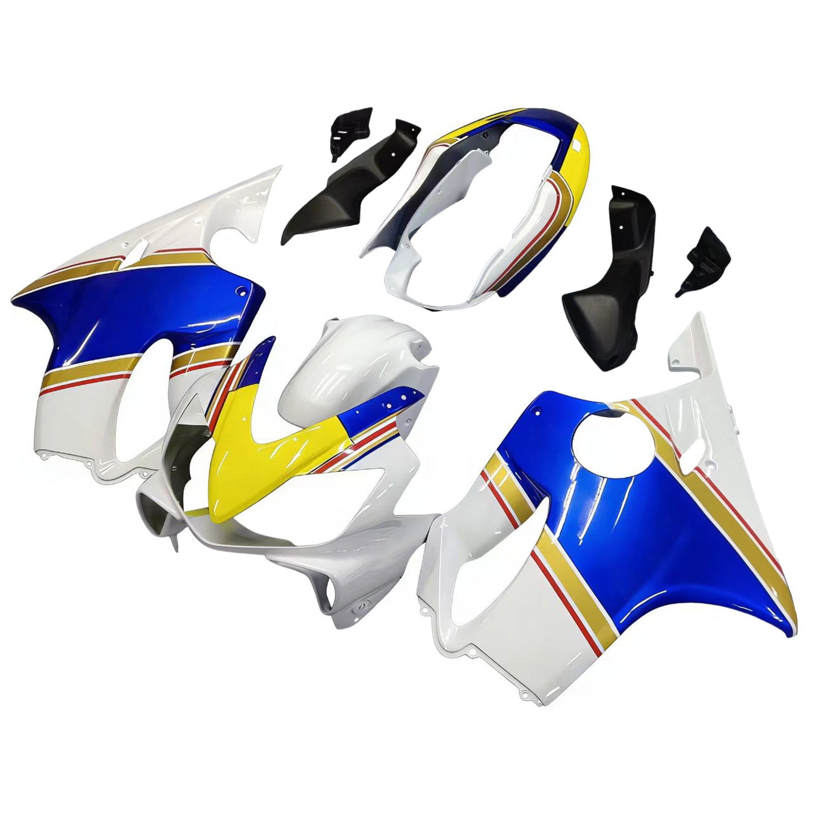 Carénages Amotopart 2004-2007 Honda CBR 600 F4i Blanc Rothmans Honda Generic
