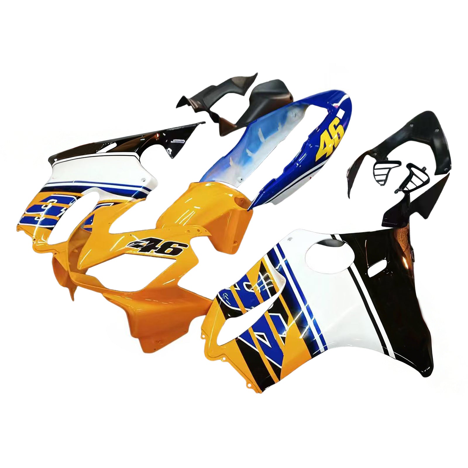 Carénages Amotopart 2004-2007 Honda CBR 600 F4i Multicolore No.46 Azzurro Generic