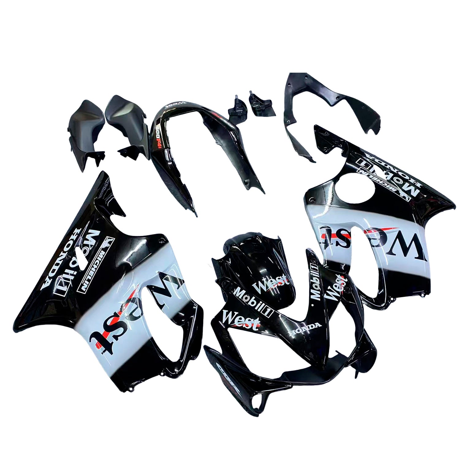 Sobe Amotopart 2004-2007 Honda CBR 600 F4I Black West Generic