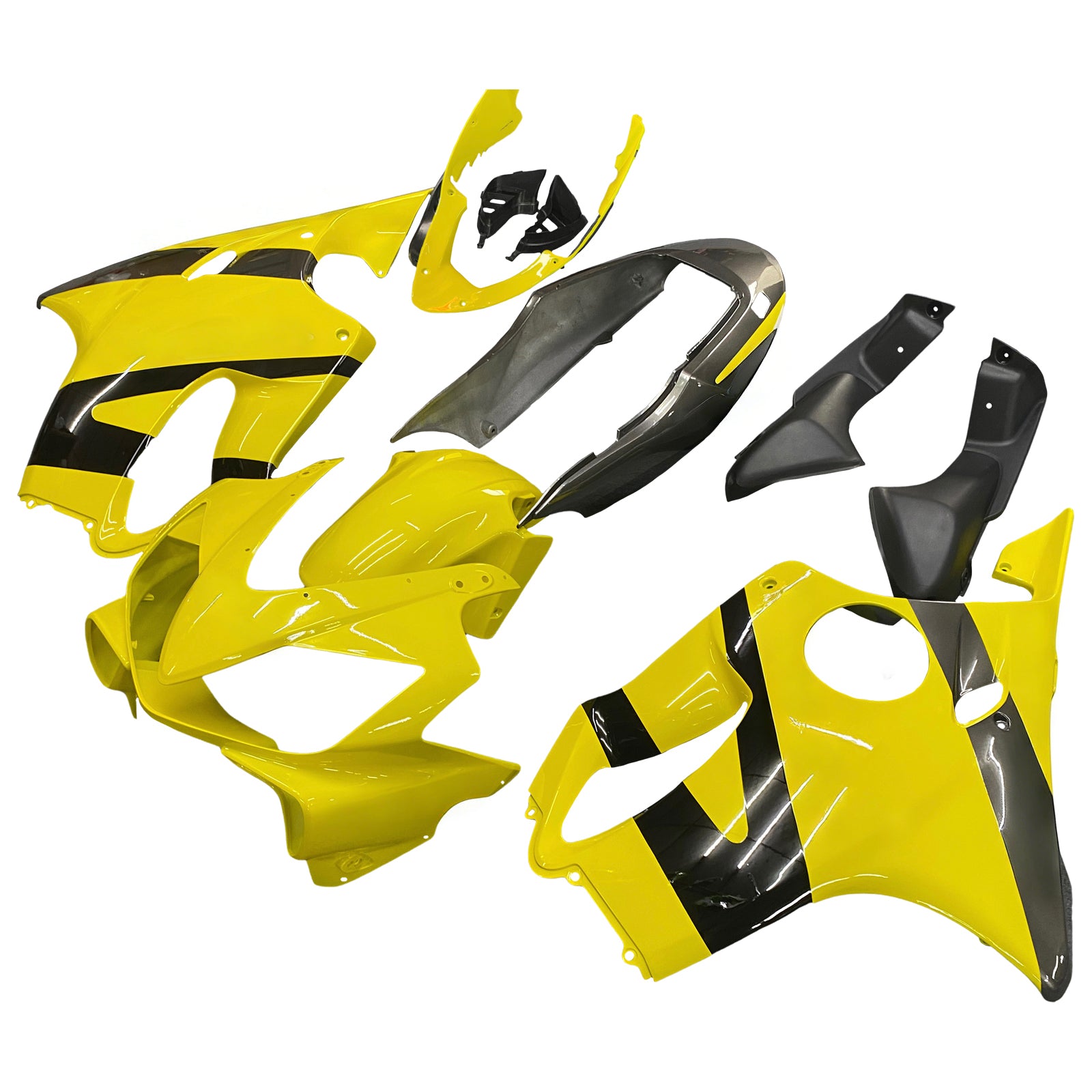 Carénages Amotopart 2004-2007 Honda CBR 600 F4i Jaune & Noir CBR Generic
