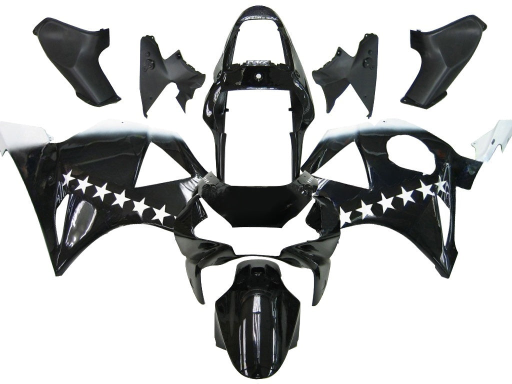 Amotopart stroomlijnkappen 2002-2003 Honda CBR 954 RR Zwart SevenStars Generiek