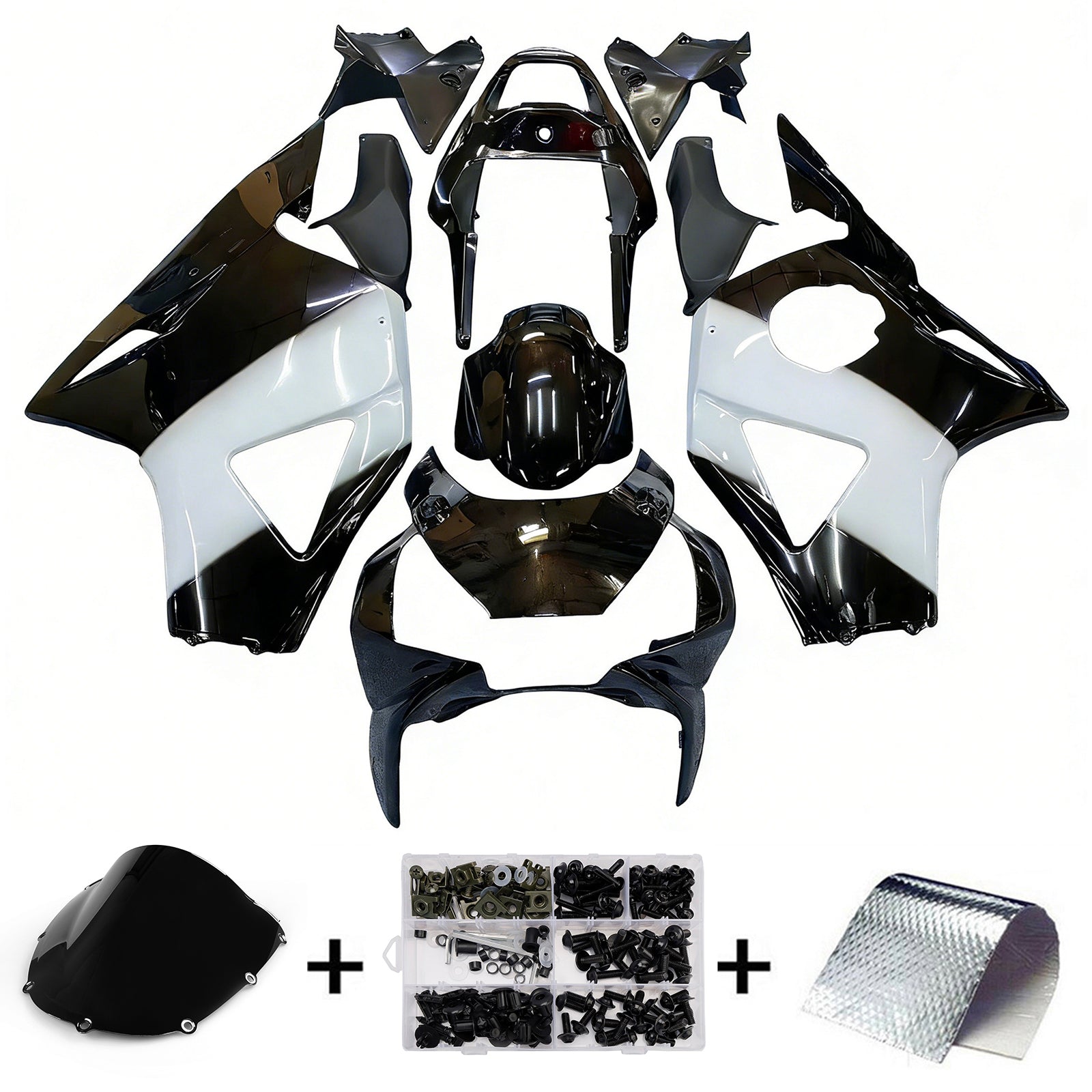 Carenados Amotopart 2002-2003 Honda CBR 954 RR Negro Oeste Genérico