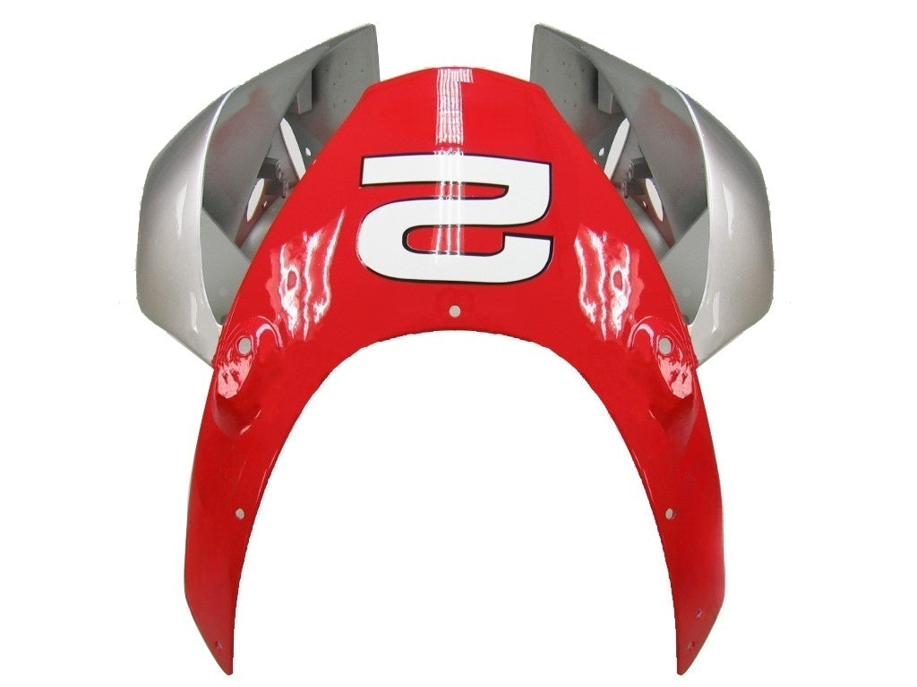 Amotopart Carena 2002-2003 Honda CBR 954 RR Rosso e Argento No.2 Spin's Generic