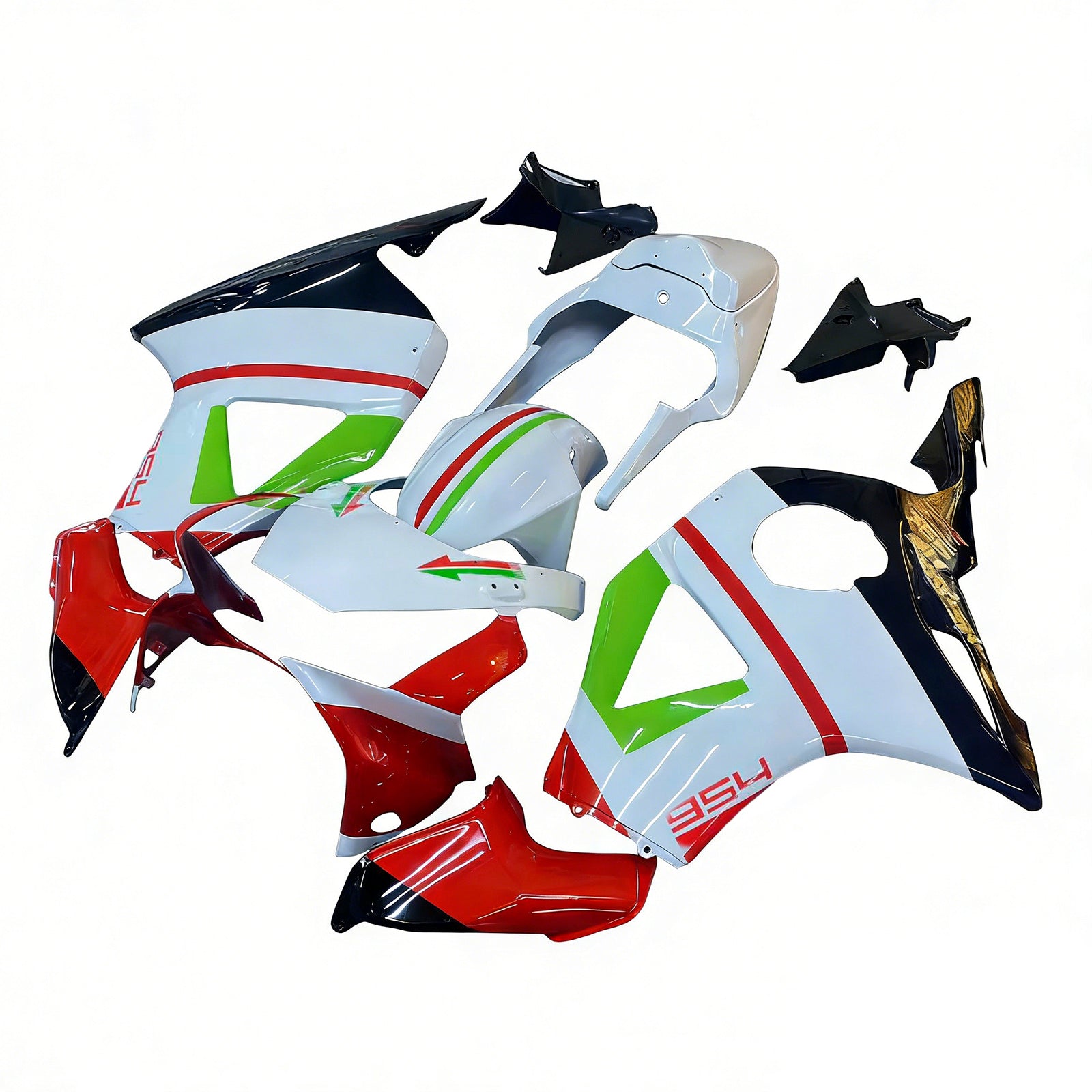 Amotopart Honda CBR954 2002-2003 Kit Carénage Carrosserie Plastique ABS