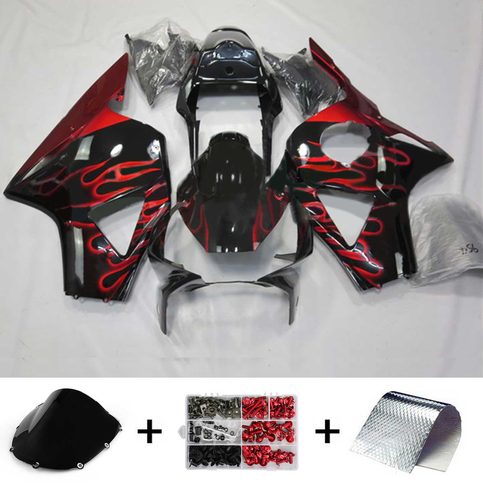 Amotopart Honda CBR954 2002-2003 Kit Plastic ABS vkrcanje kompleta