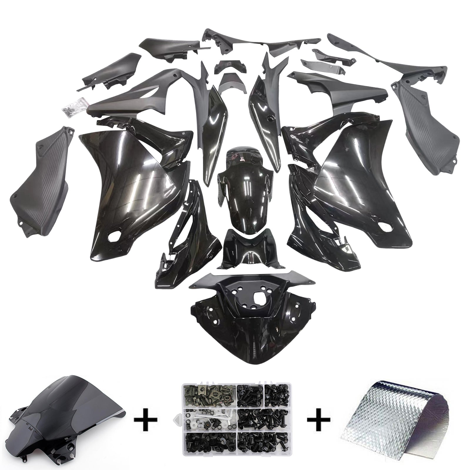 Carenados Amotopart 2011-2015 Honda CBR250R Negro CBR Genérico