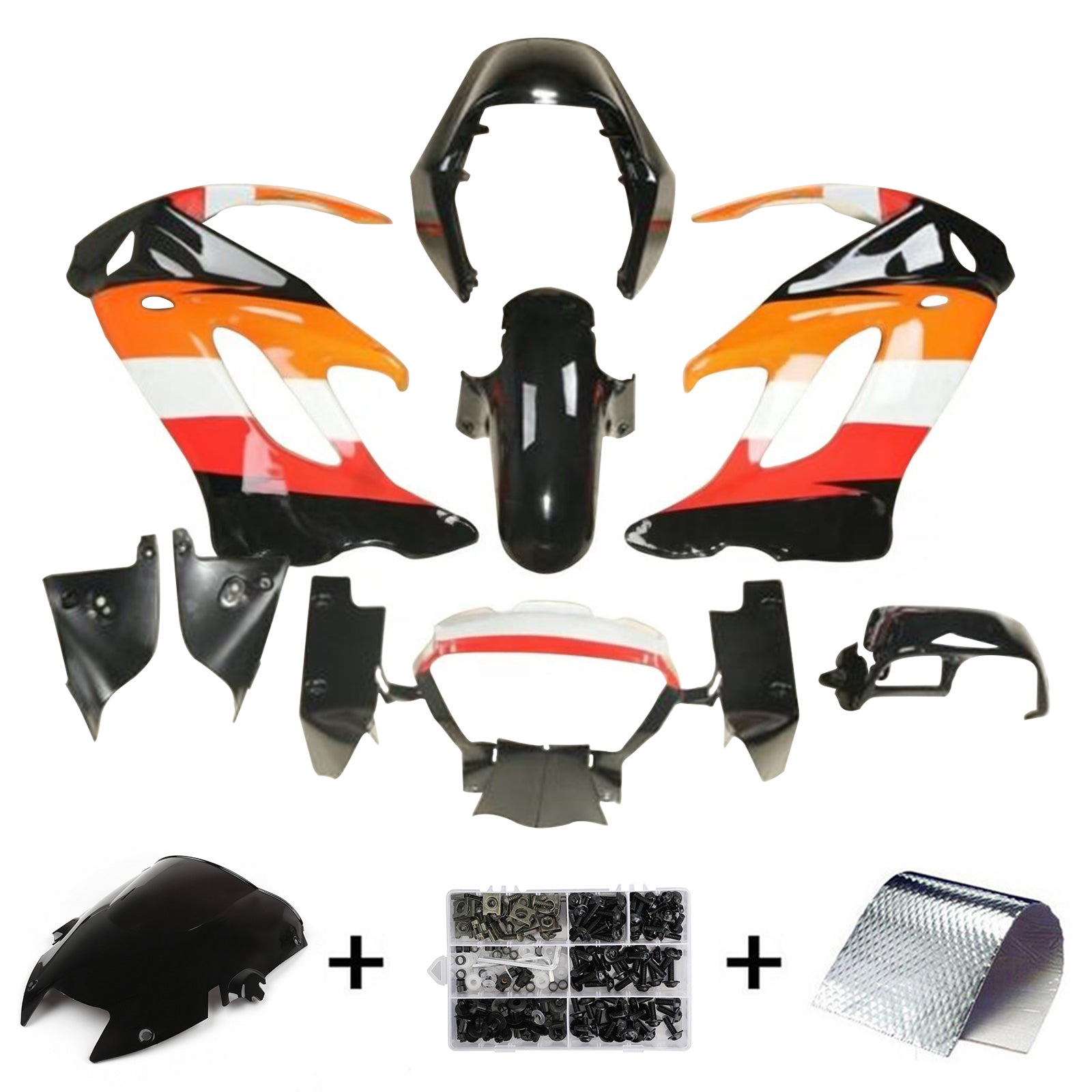 Kit de carénage Amotopart pour Honda Repsol VTR1000F 1997-2005 2004 2003 générique
