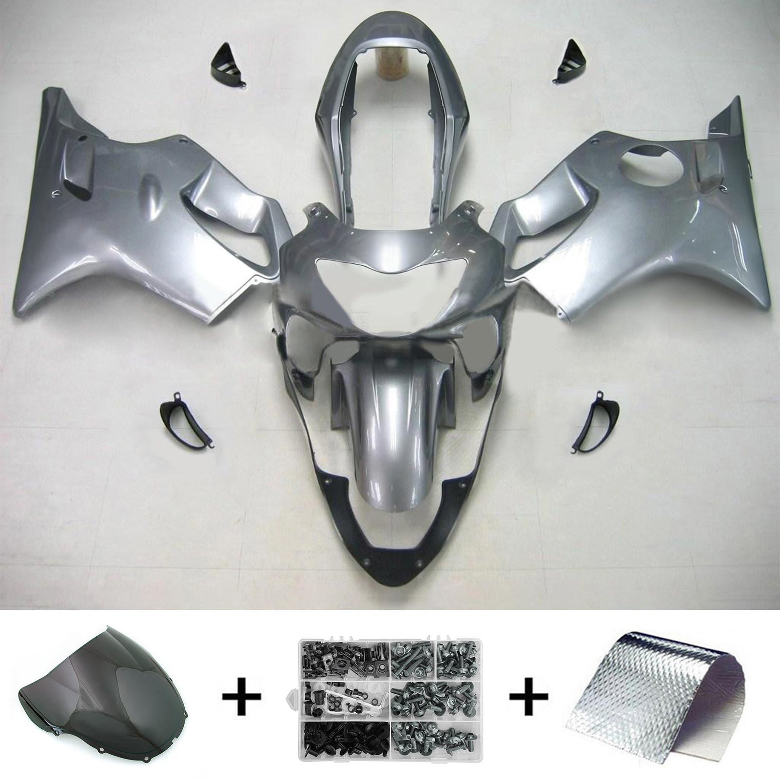 Kit carenatura iniezione carrozzeria in plastica ABS Honda CBR600F4 1999-2000