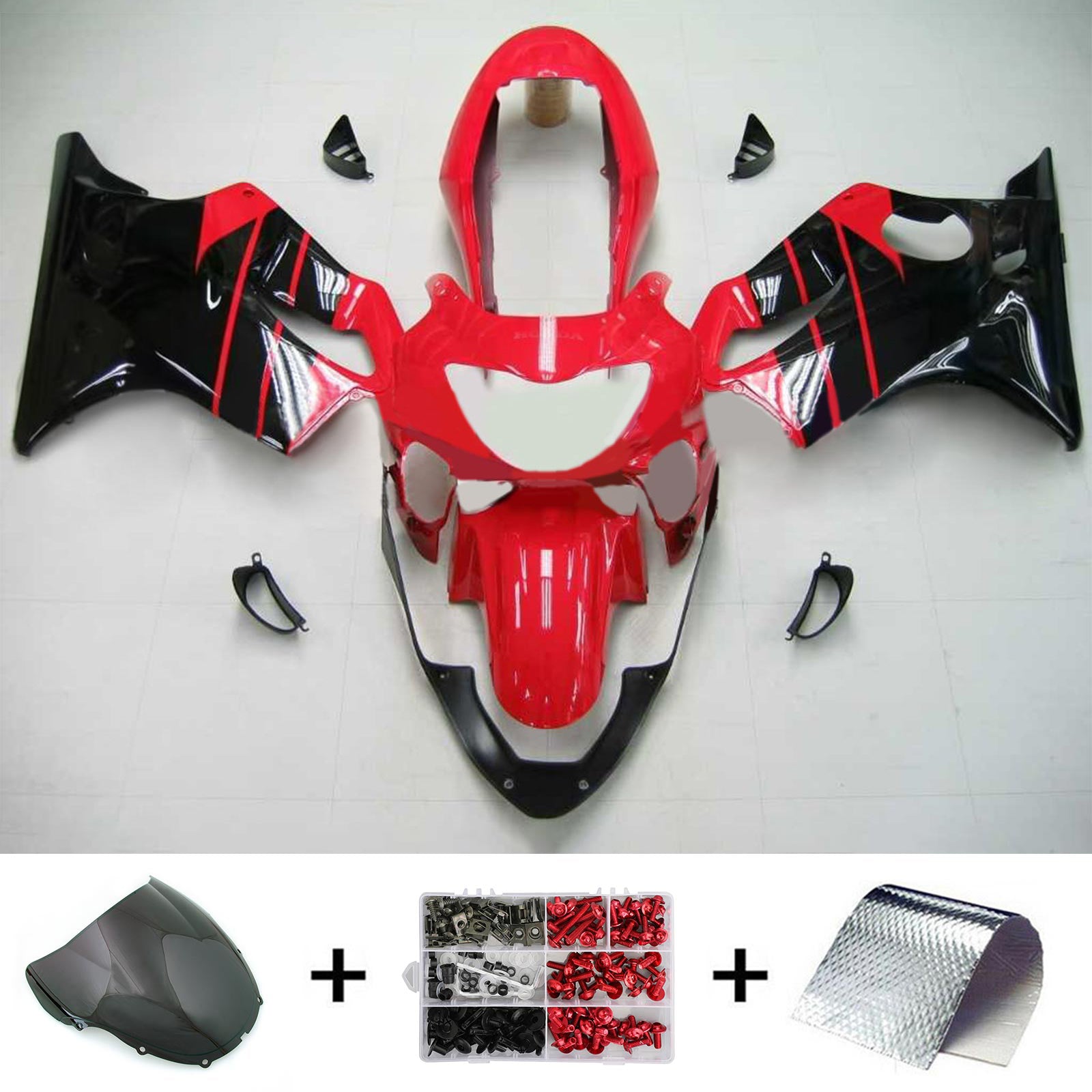 Kit carenatura iniezione carrozzeria in plastica ABS Honda CBR600F4 1999-2000