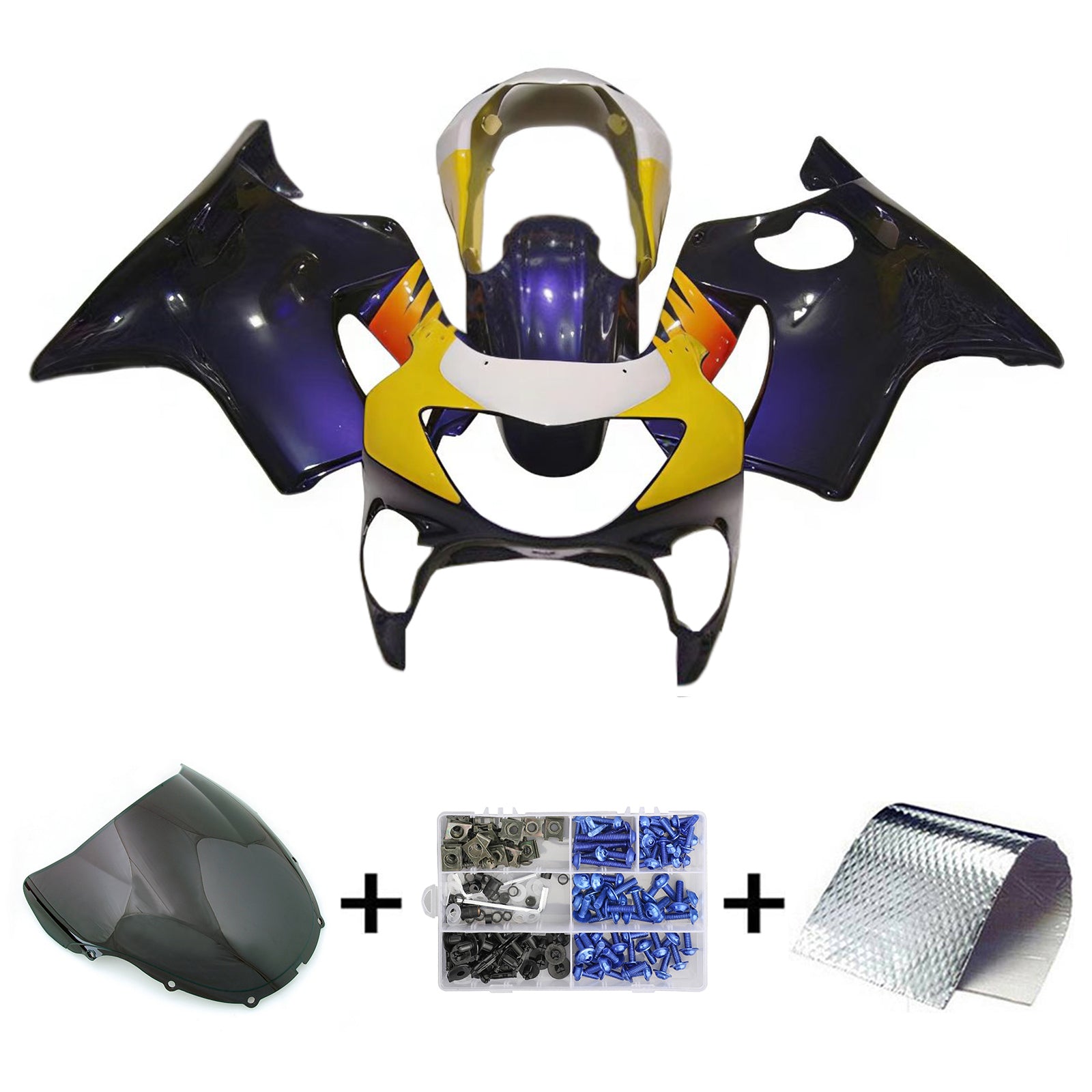 1999-2000 Honda CBR600 F4 injectiekuipset ABS kunststof carrosserie
