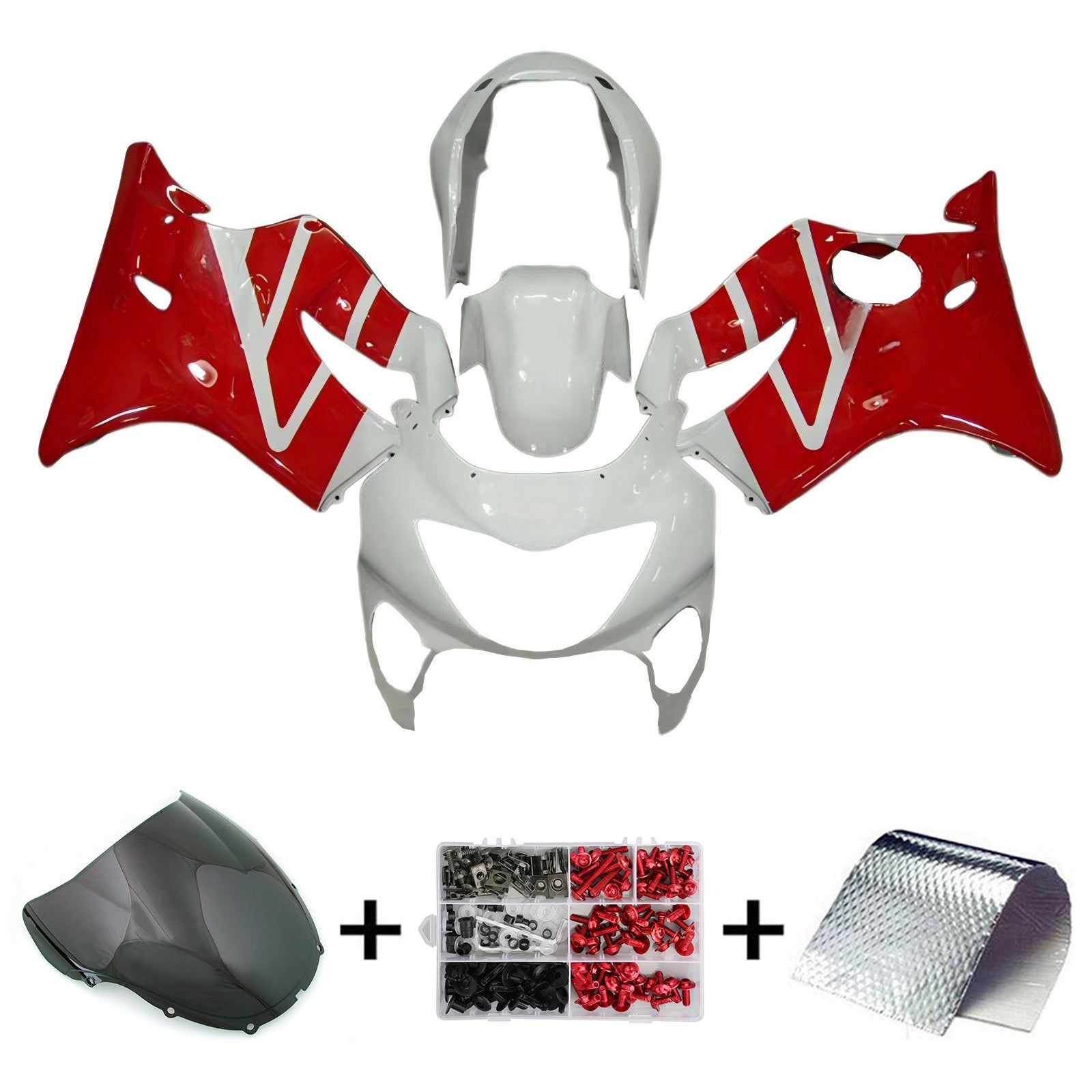 1999-2000 Honda CBR600 F4 Kit de carénage d'injection carrosserie plastique ABS
