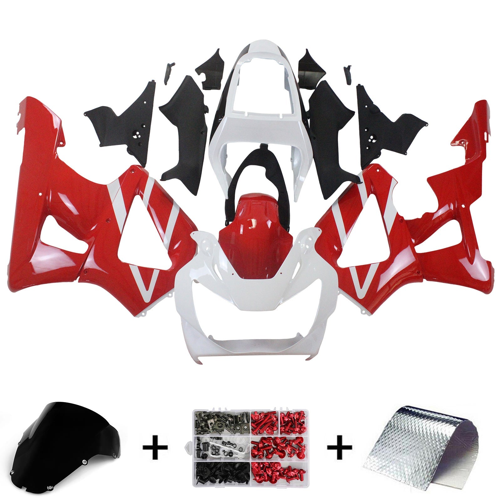 2000-2001 Honda CBR929RR Kit de carénage d'injection Bodywork Abs en plastique