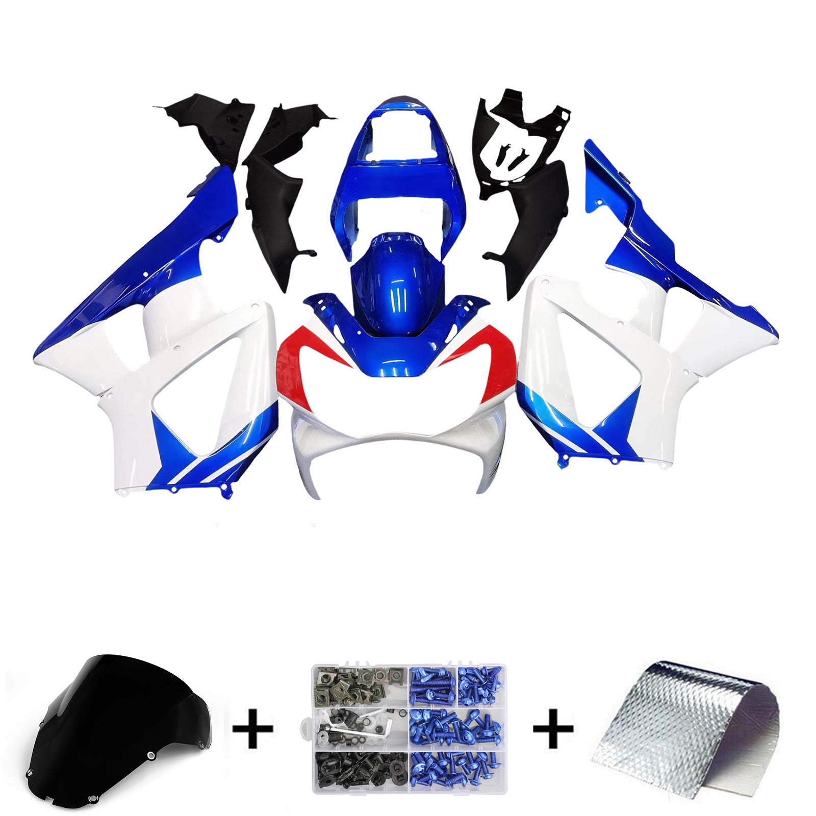 2000-2001 Honda CBR929RR Ruiskutussuojasarja Kori Abs Muovi