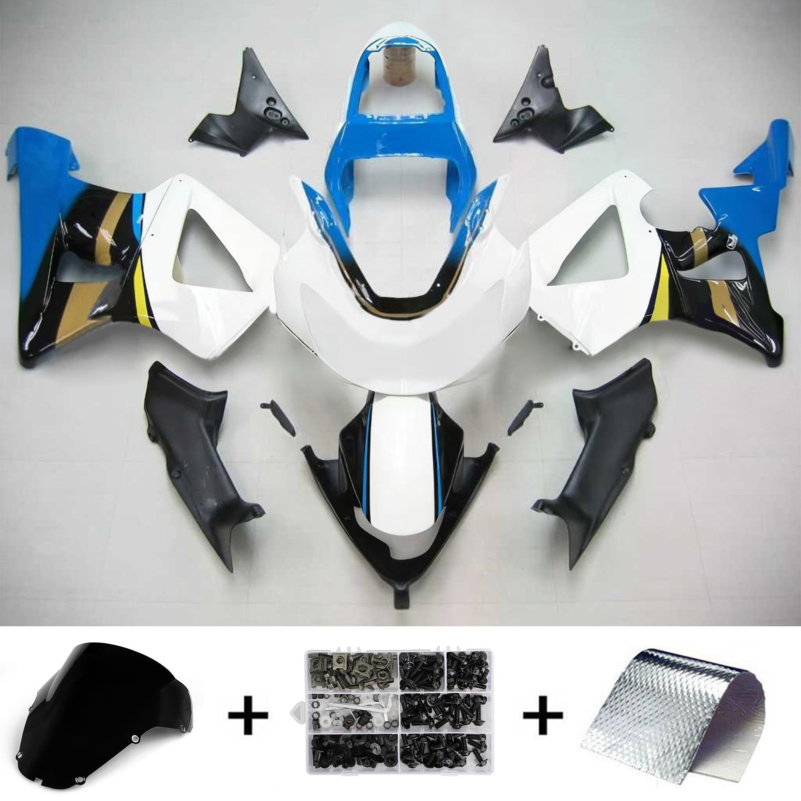 2000-2001 Honda CBR929RR Ruiskutussuojasarja Kori Abs Muovi