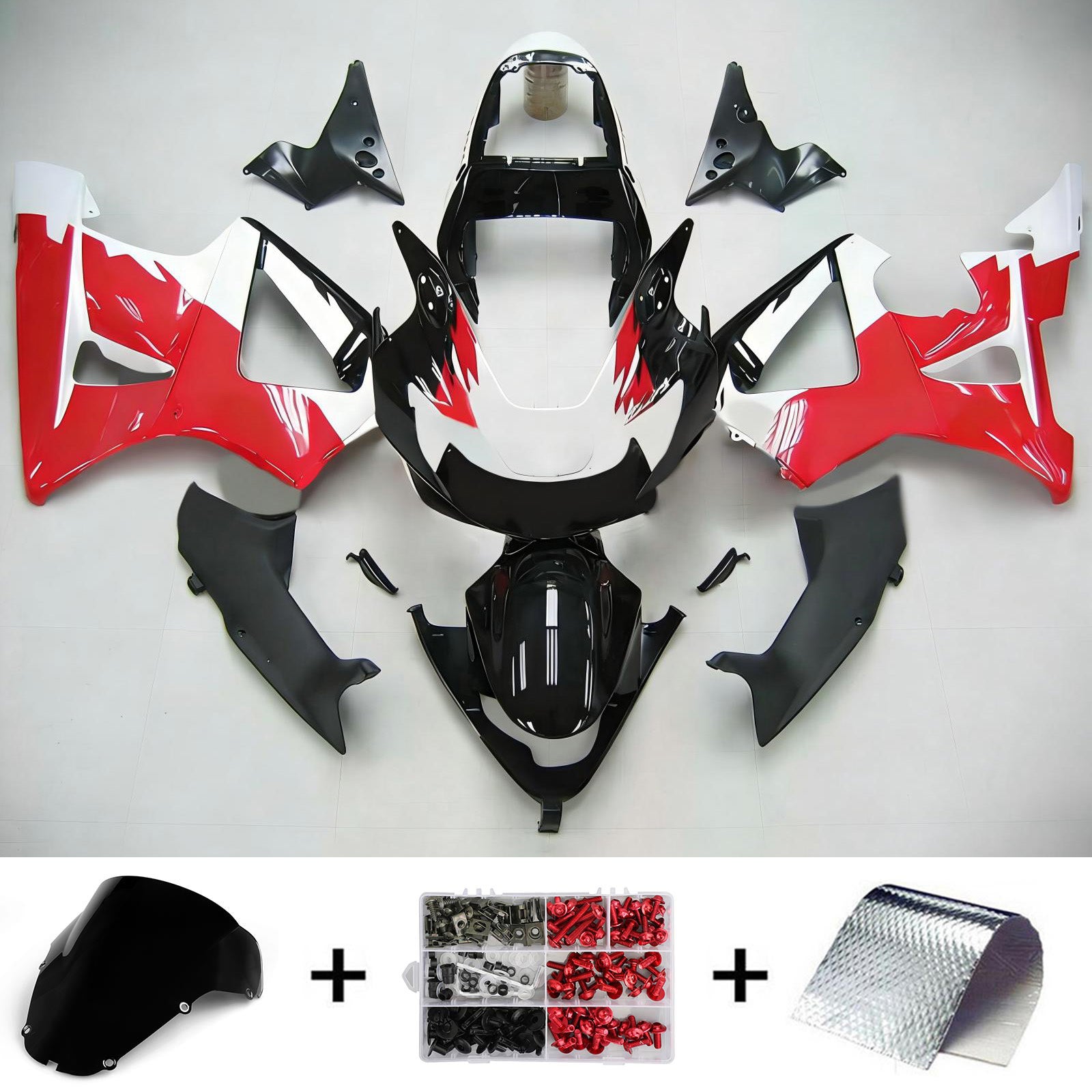 2000-2001 Honda CBR929RR Injectiekuipset Carrosserie Abs Kunststof