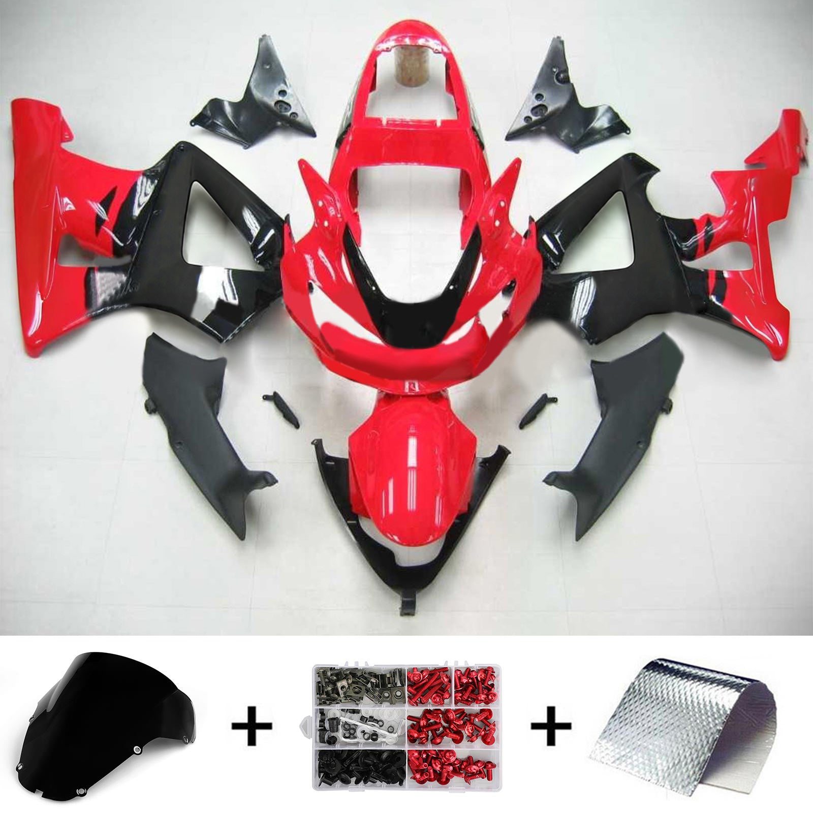 2000-2001 Honda CBR929RR Ruiskutussuojasarja Kori Abs Muovi