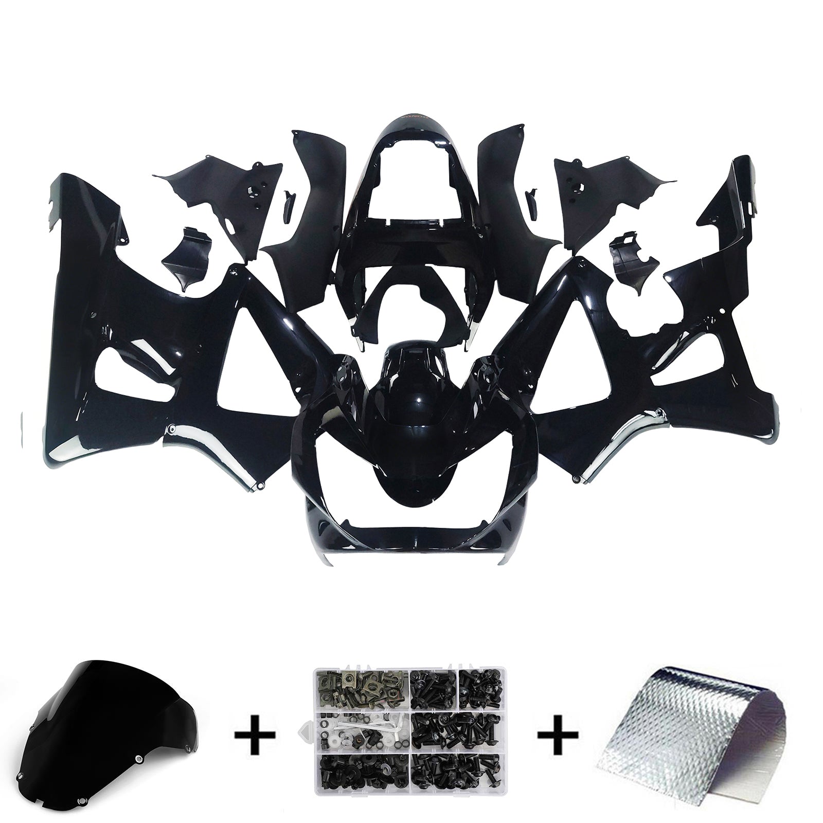 2000-2001 Honda CBR929RR Ruiskutussuojasarja Kori Abs Muovi