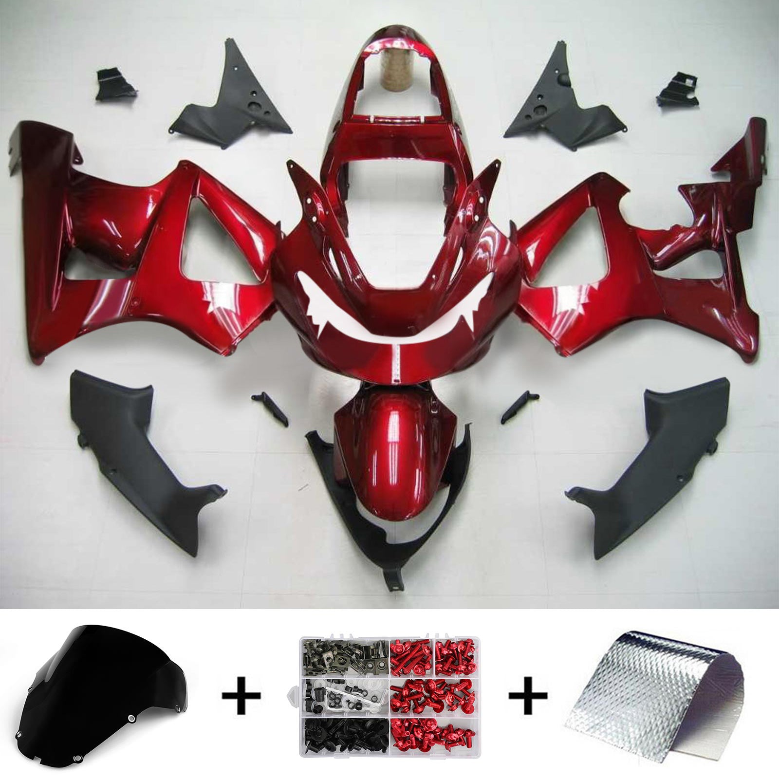 2000-2001 Honda CBR929RR Ruiskutussuojasarja Kori Abs Muovi