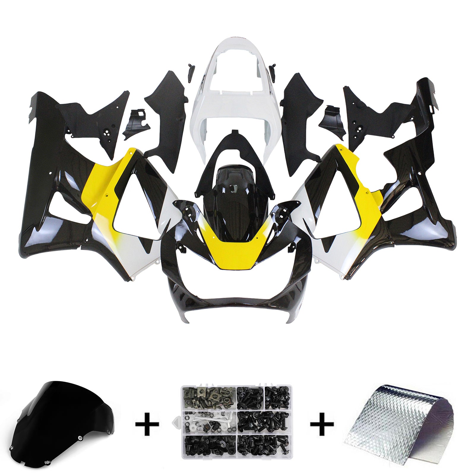 2000-2001 Honda CBR929RR Ruiskutussuojasarja Kori Abs Muovi