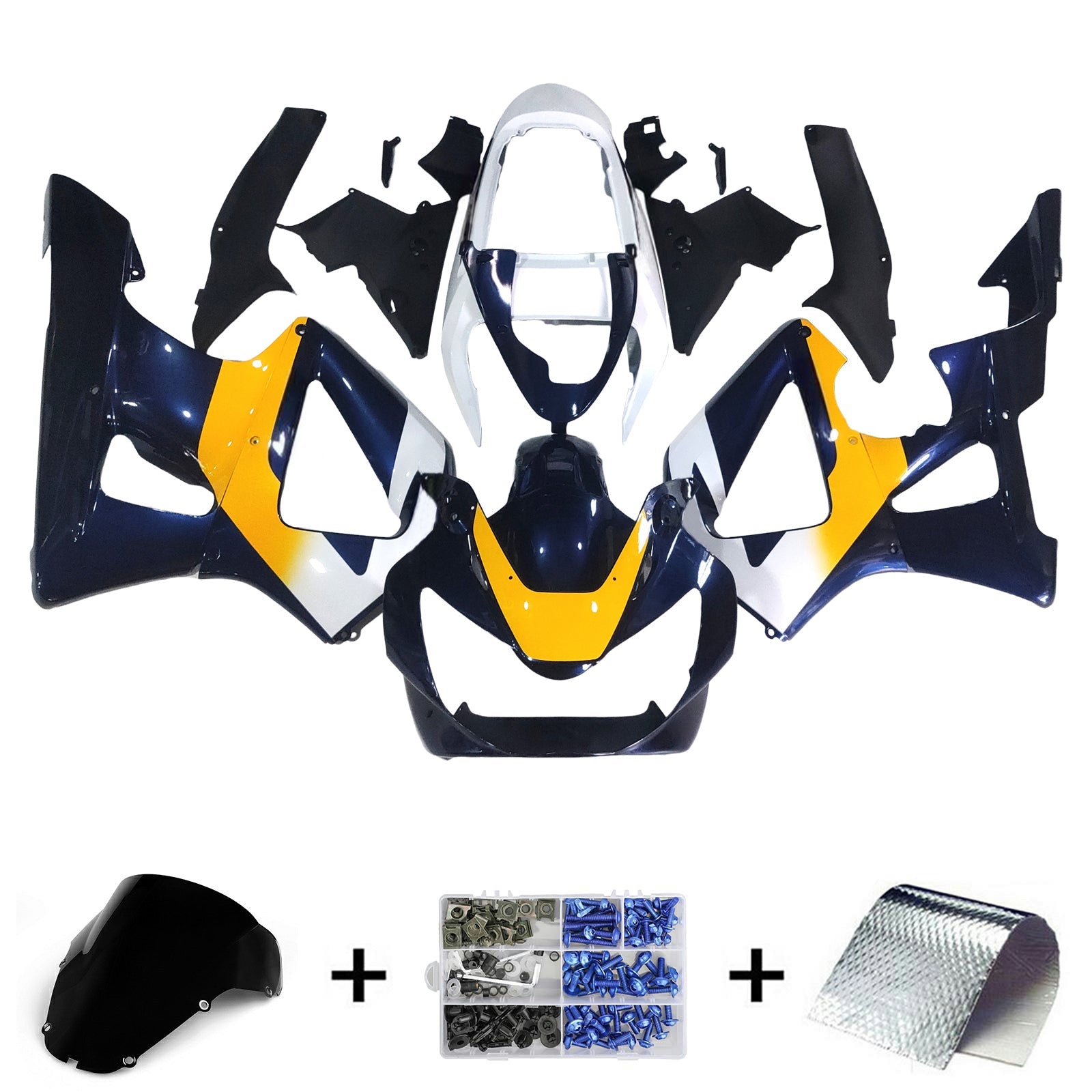Injectie kuip kit carrosserie plastic abs voor Honda CBR929RR 2000-2001