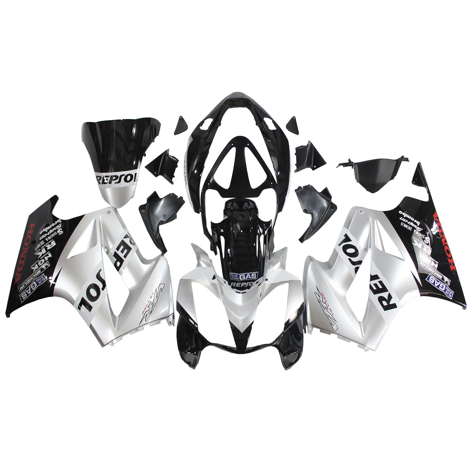 Amotopart suojat Honda VFR800 2002-2012 Ruiskutus ABS Muovikori 008# Generic