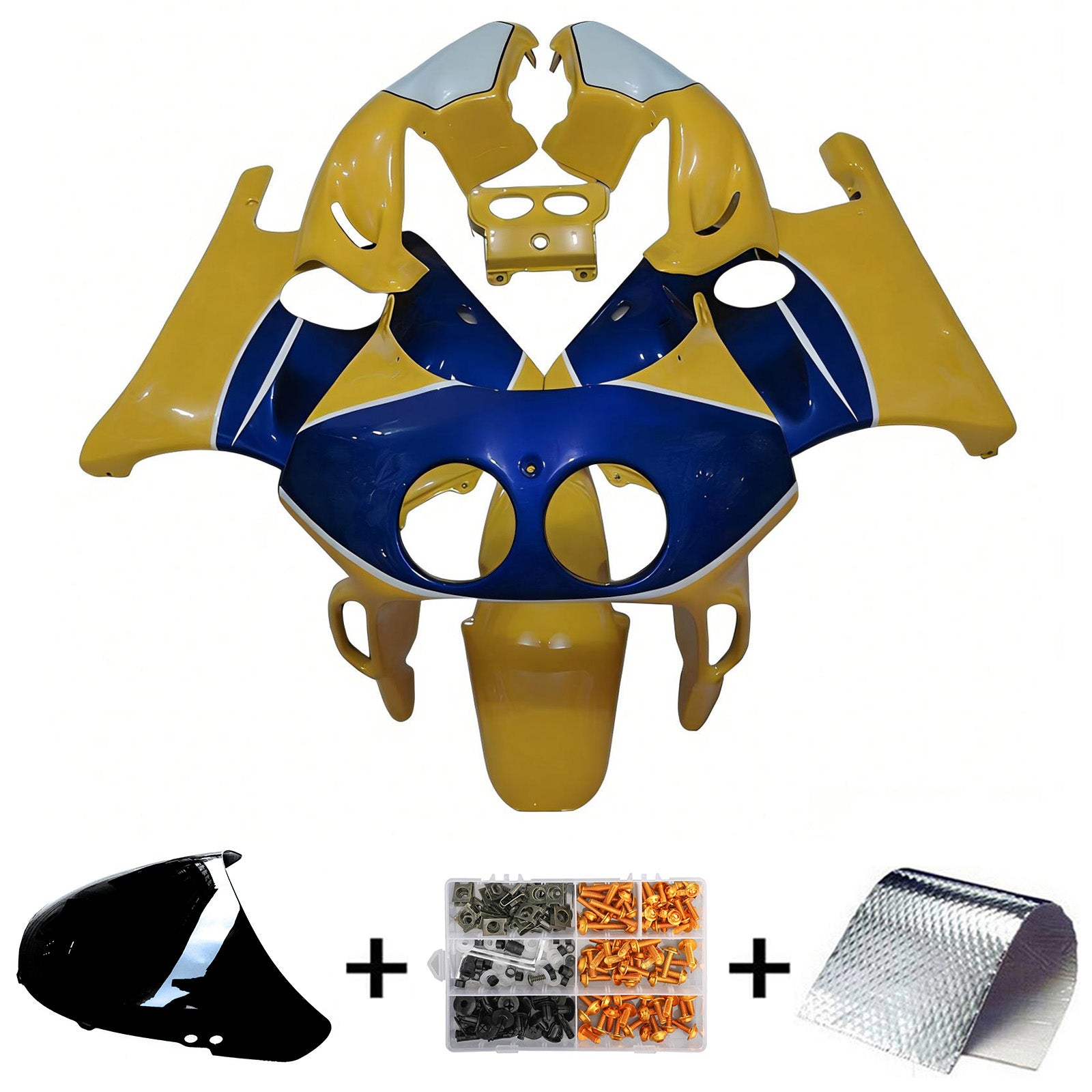 1990-1998 Honda CBR250RR MC22 injectiekuipset ABS kunststof carrosserie